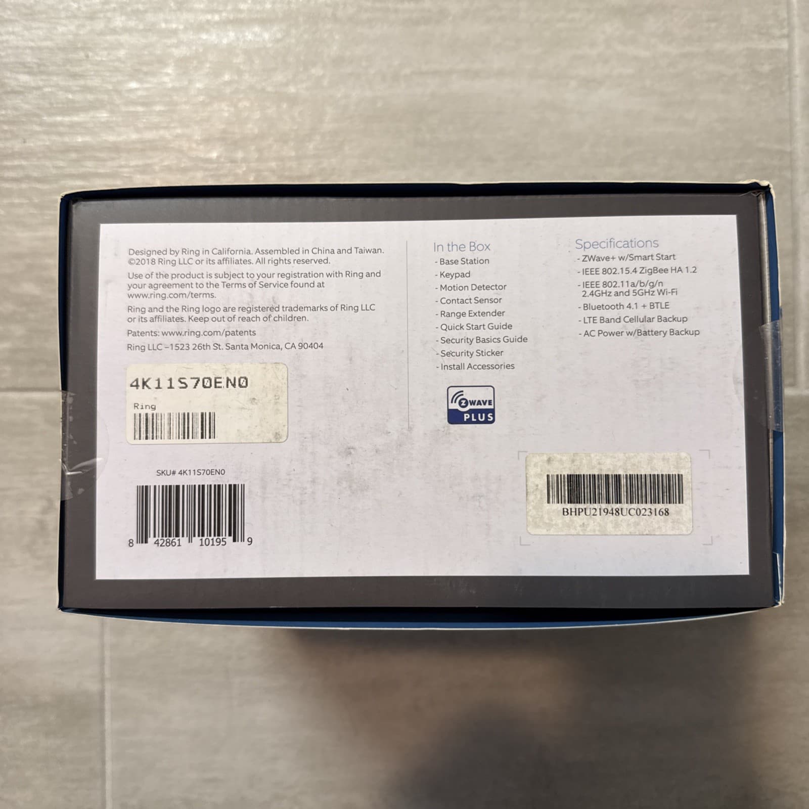 Ring Alarm 4K11S70EN05 Piece Kit 1st Gen New Sealed 4K11S7-0EN0 Security System - Image 2