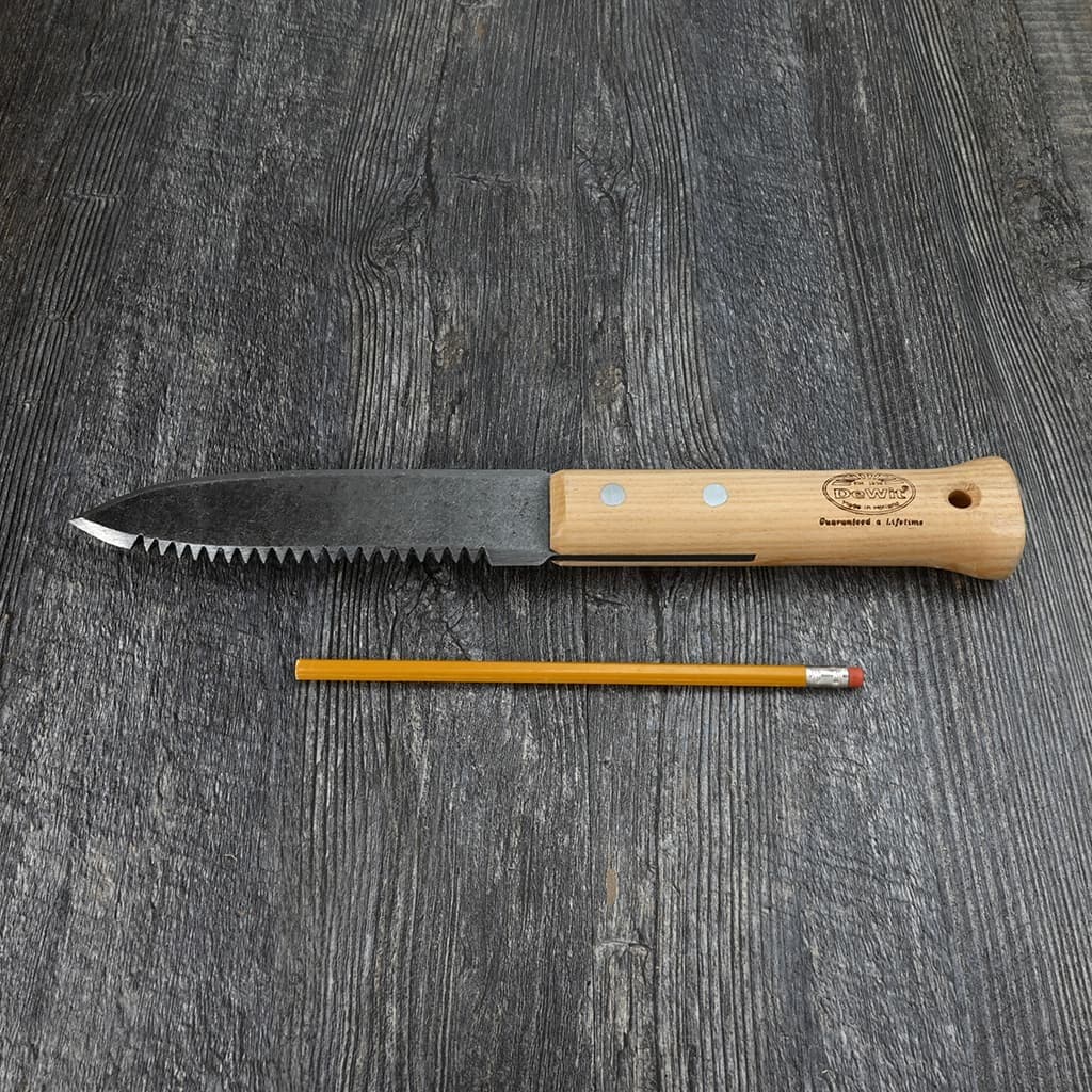 DeWit Serrated Farmer's Dagger Boron Steel Ash Handle Hand-Forged Dutch NEW - Image 4