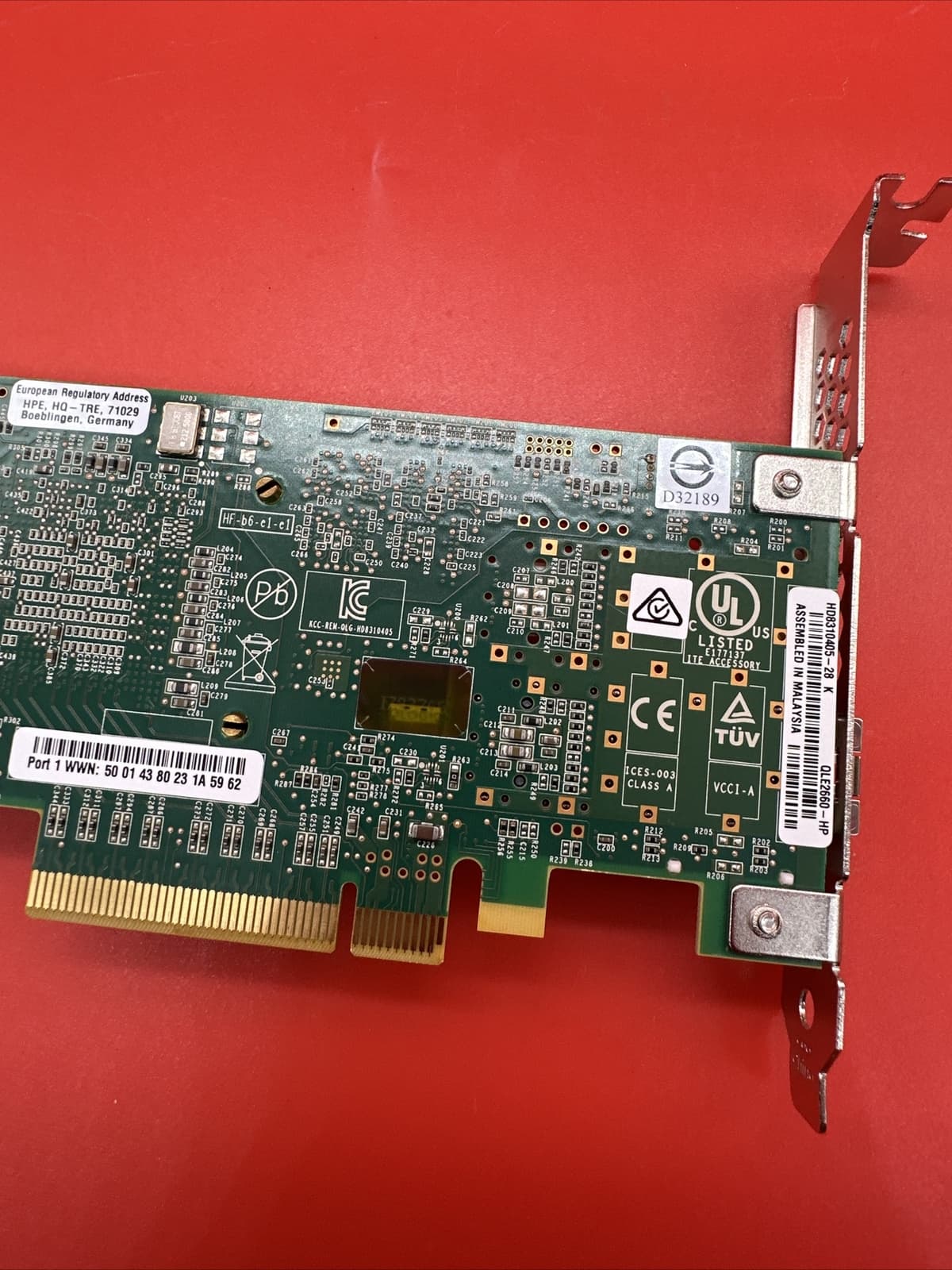 HP QW971A SN1000Q 699764-001 16Gb SFP SP FC Host Bus PCIe Full Height Adapter - Image 9