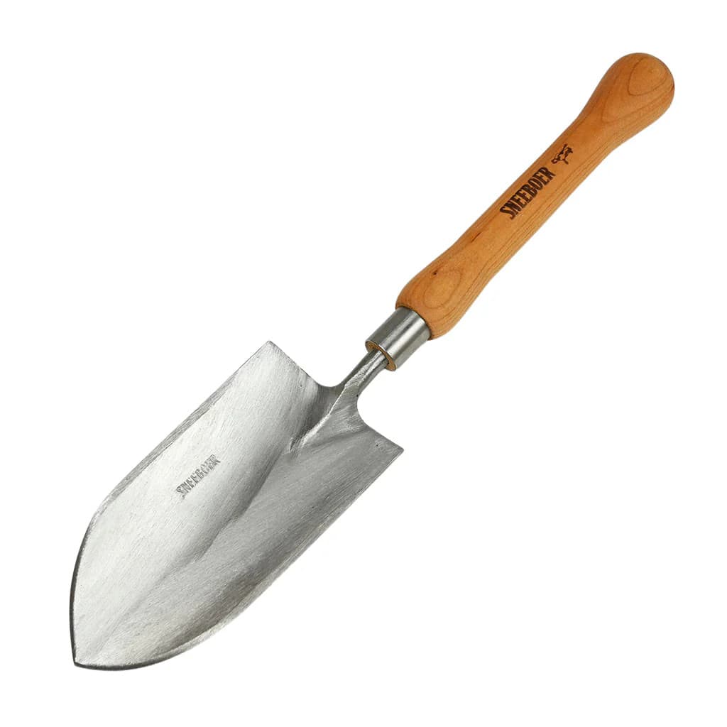 Sneeboer Half Round Transplanting Trowel - Bulb Handle Stainless Steel Dutch NEW