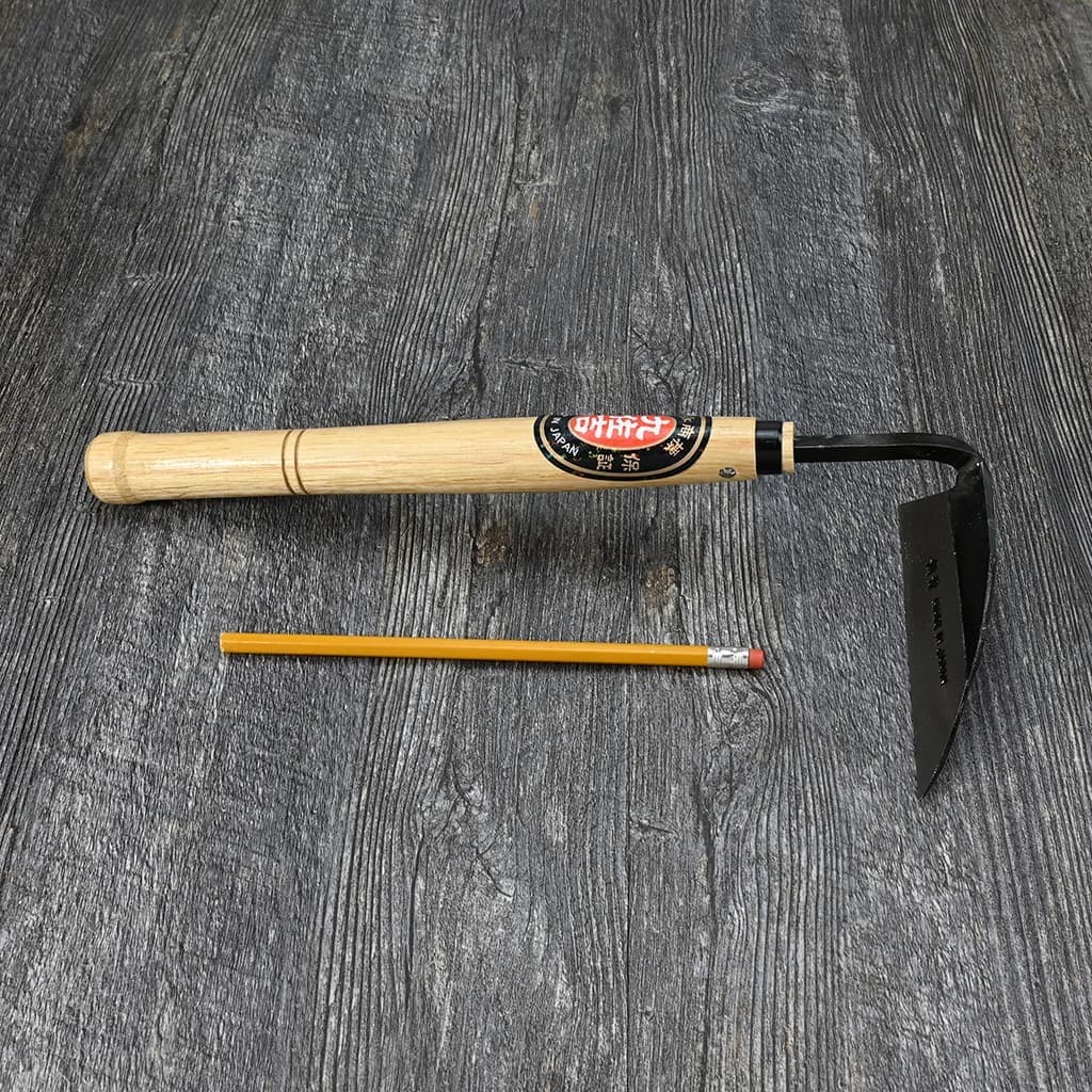 Japanese Garden Hand Hoe Carbon Steel Wood Handle Right Hand Weeding NEW - Image 5