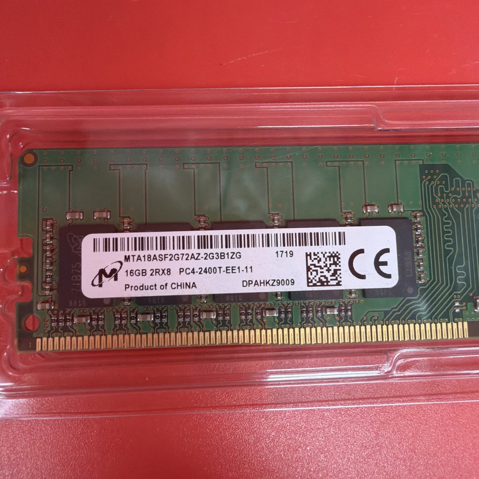 Micron MTA18ASF2G72AZ-2G3B1 16GB 2Rx8 PC4-19200 DDR4-2400MHz ECC Unbuffered RAM - Image 2