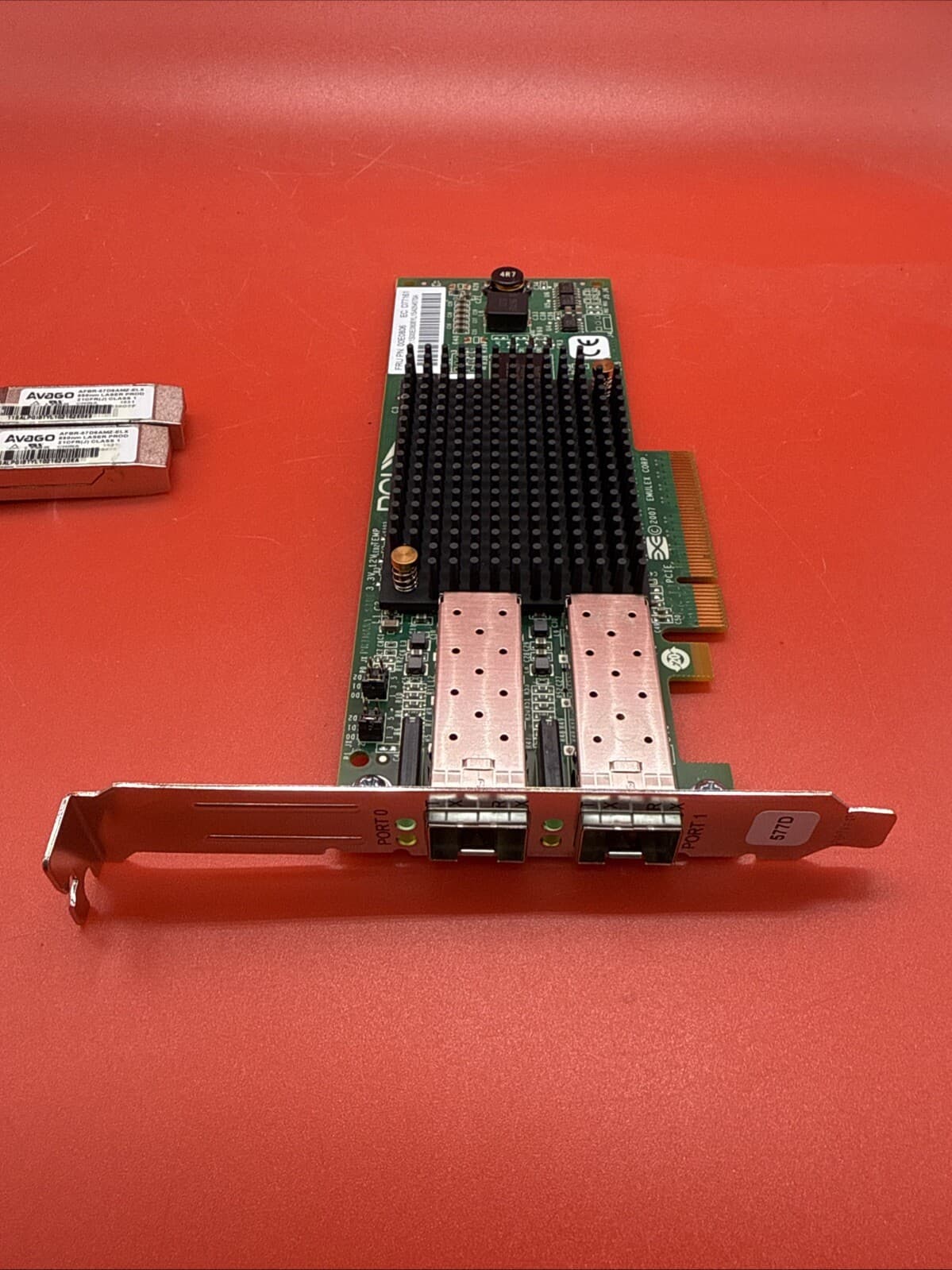 IBM Power8 577D 00E0806 8Gb 2 Port FC PCI-e Full Height HBA + SFP Transceivers - Image 9