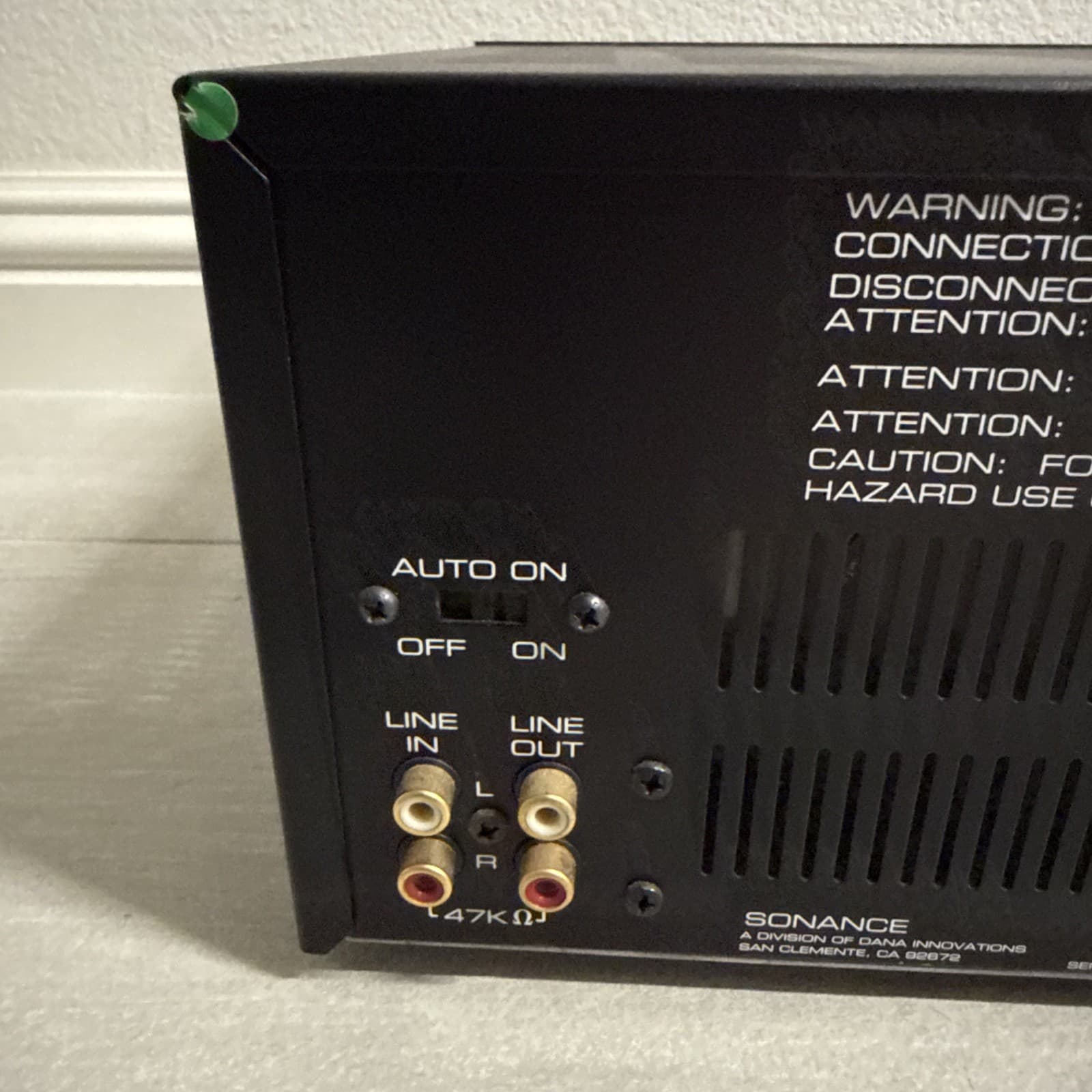 Sonance SONAMP 2120T Power Amplifier Tested Black Stereo L/R RCA 120 W - Image 11
