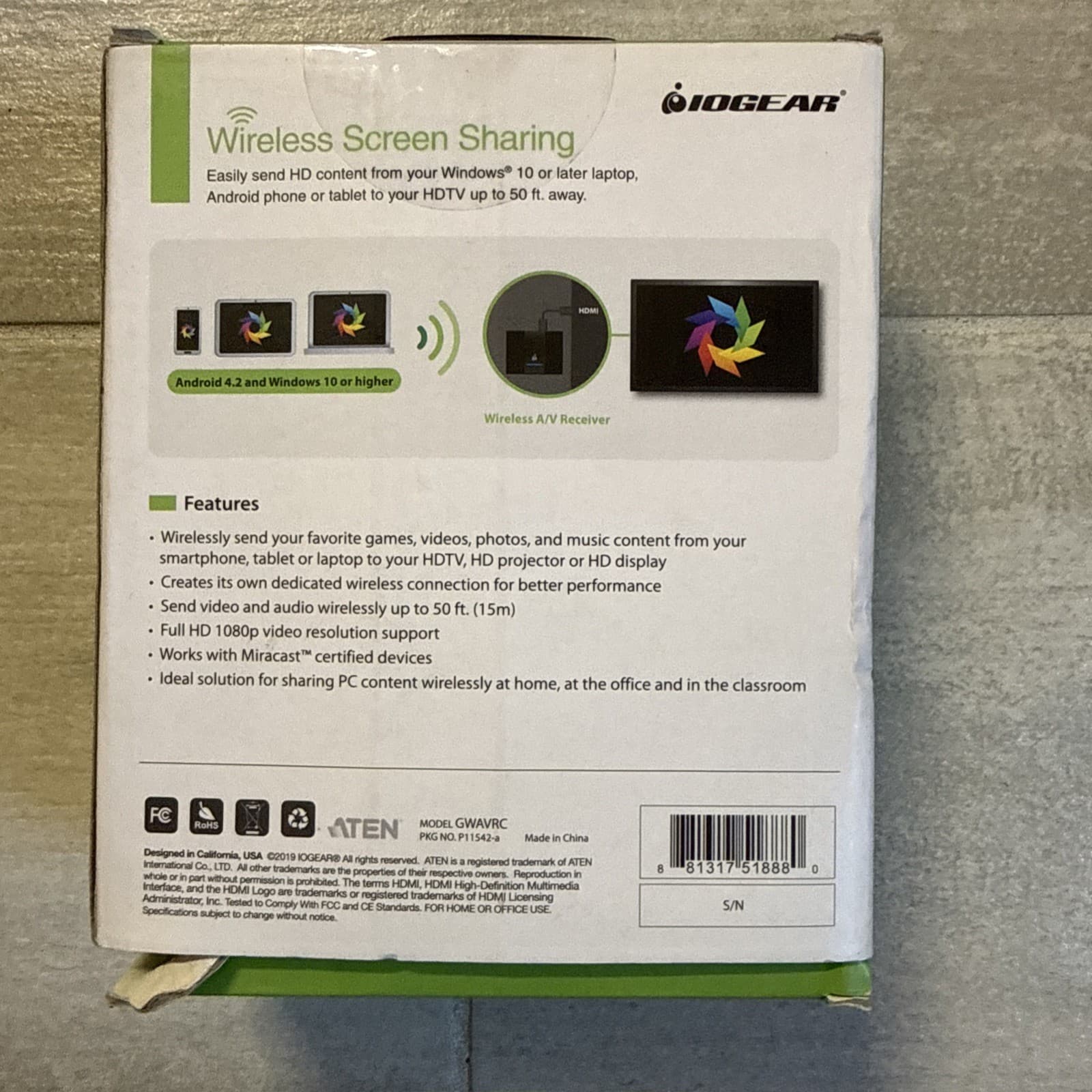 IOGEAR Wireless Screen Sharing GWAVRC - Image 3