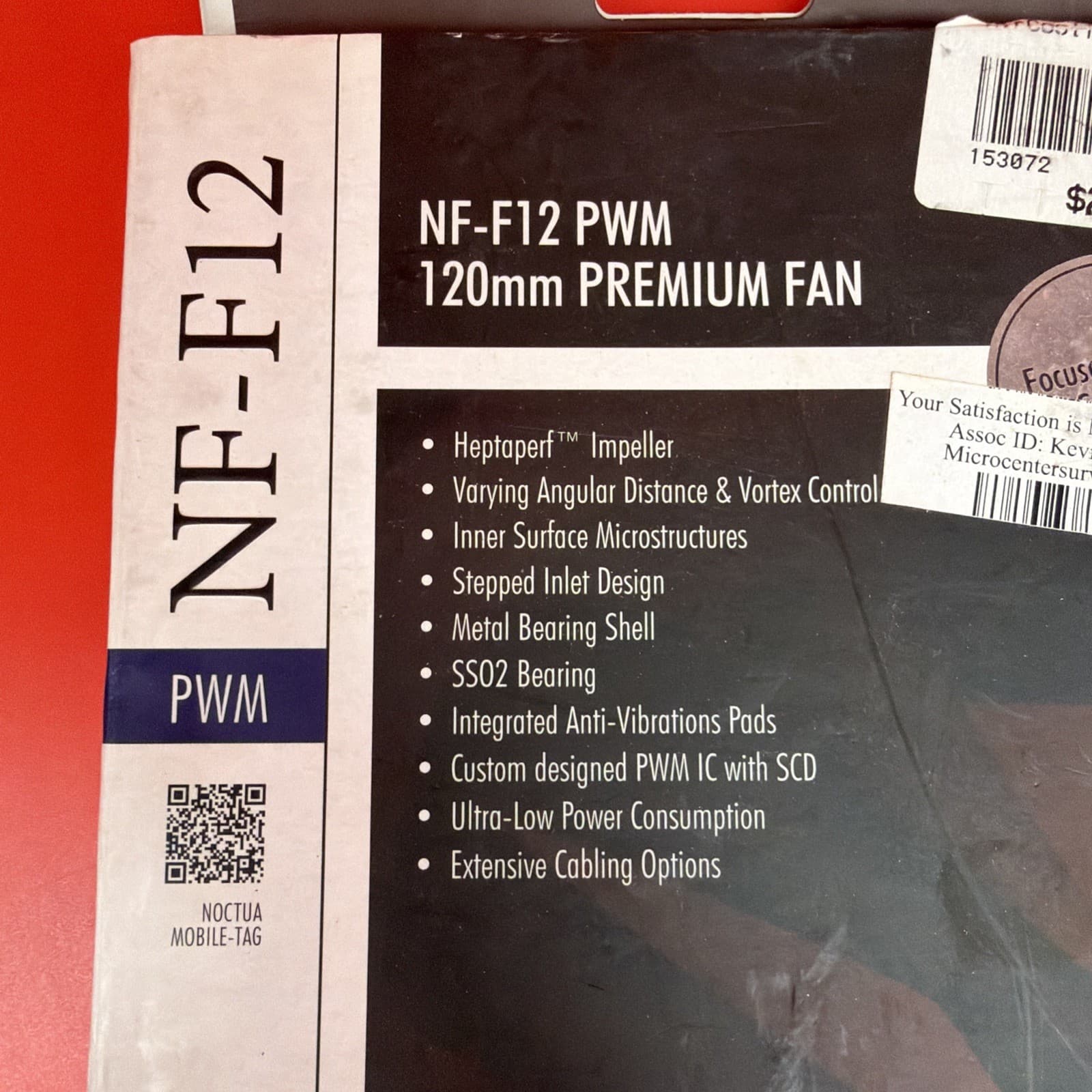 Noctua NFF12PWM 120mm Cooling Fan - Brown Case Fan Aluminum 12 V 1500 RPM 4-Pin