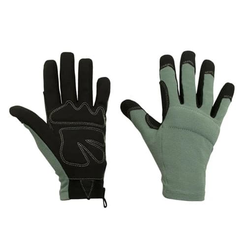 Foxgloves Works Garden Gloves Small Aqua Synthetic Suede Palm Weeding USA NEW - Image 2