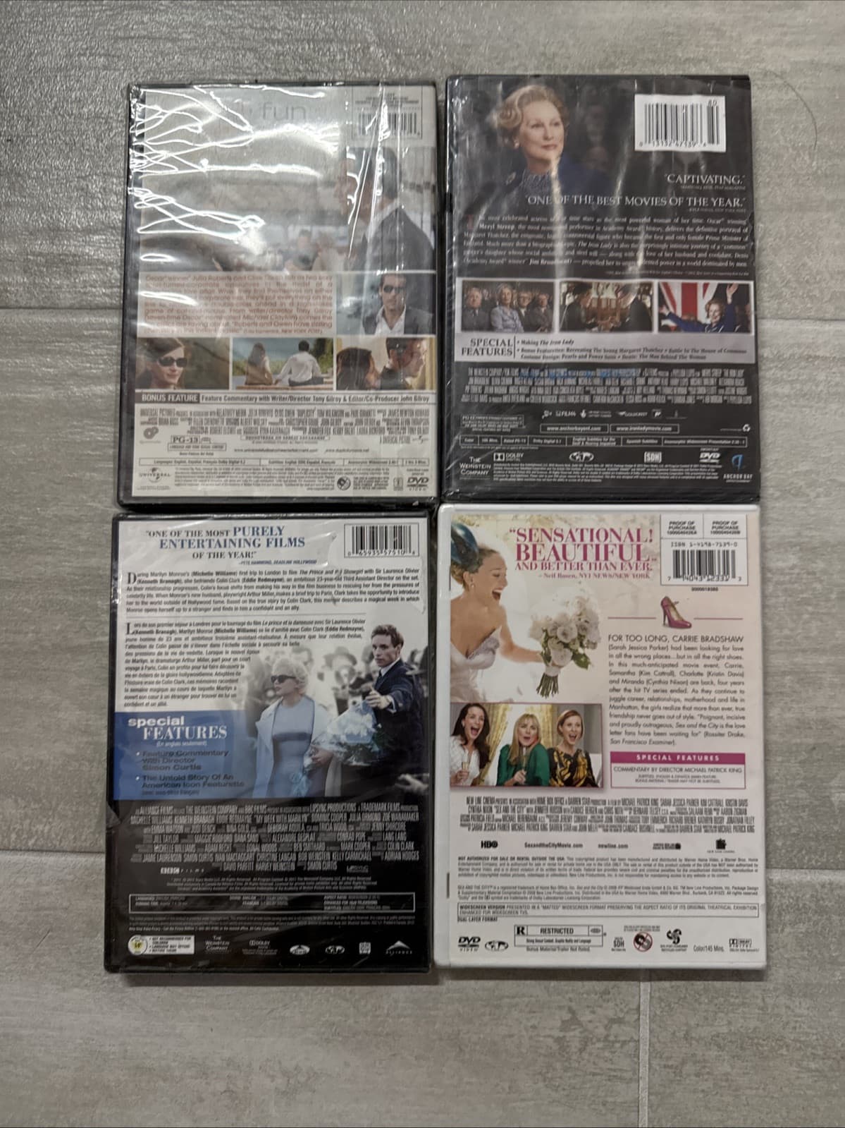 Lot Of 4 Duplicity Marilyn Sex In The City Iron Lady DVD - Brand New Sealed - Image 6