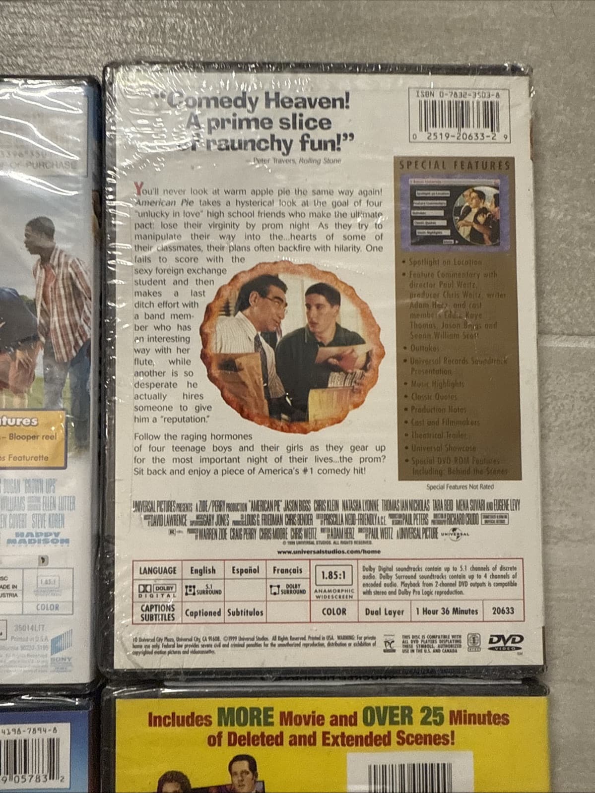 Lot Of 4 Comedy Grown Ups American Pie Hangover Knocked Up DVD  Brand New Sealed - Image 8