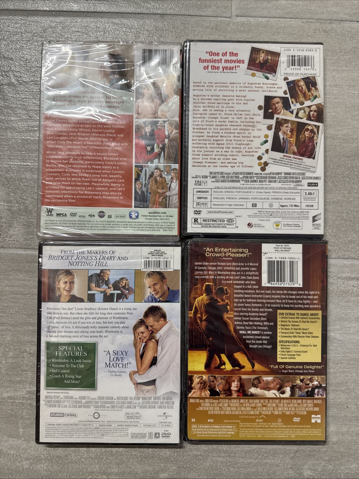 Lot Of 4 Running With Scissors Shall We Dance Wimbledon When Calls The Heart DVD - Image 6