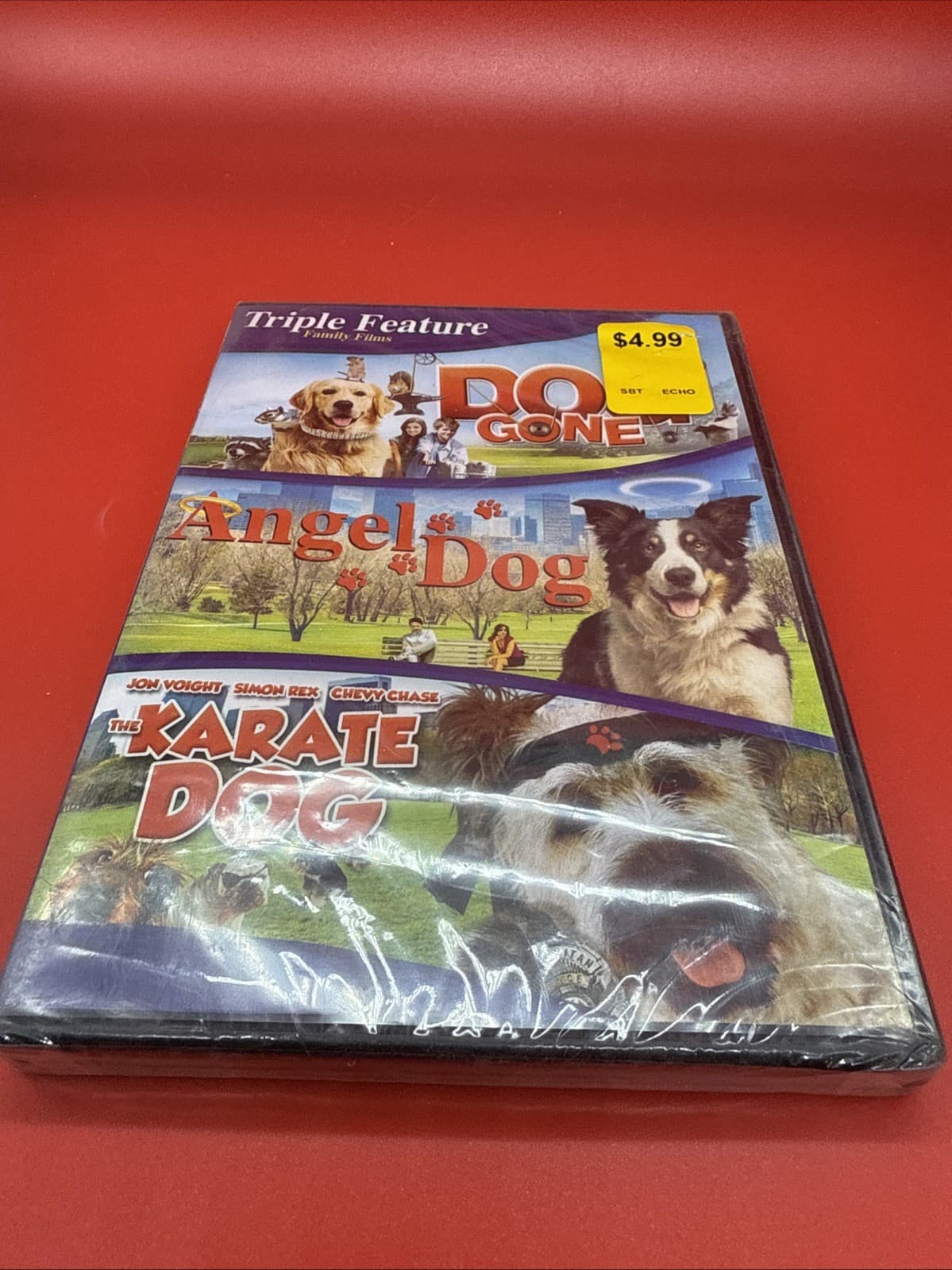 Family Films Triple Feature (DVD) Dog Gone Angel Dog Karate Dog New Sealed - Image 2