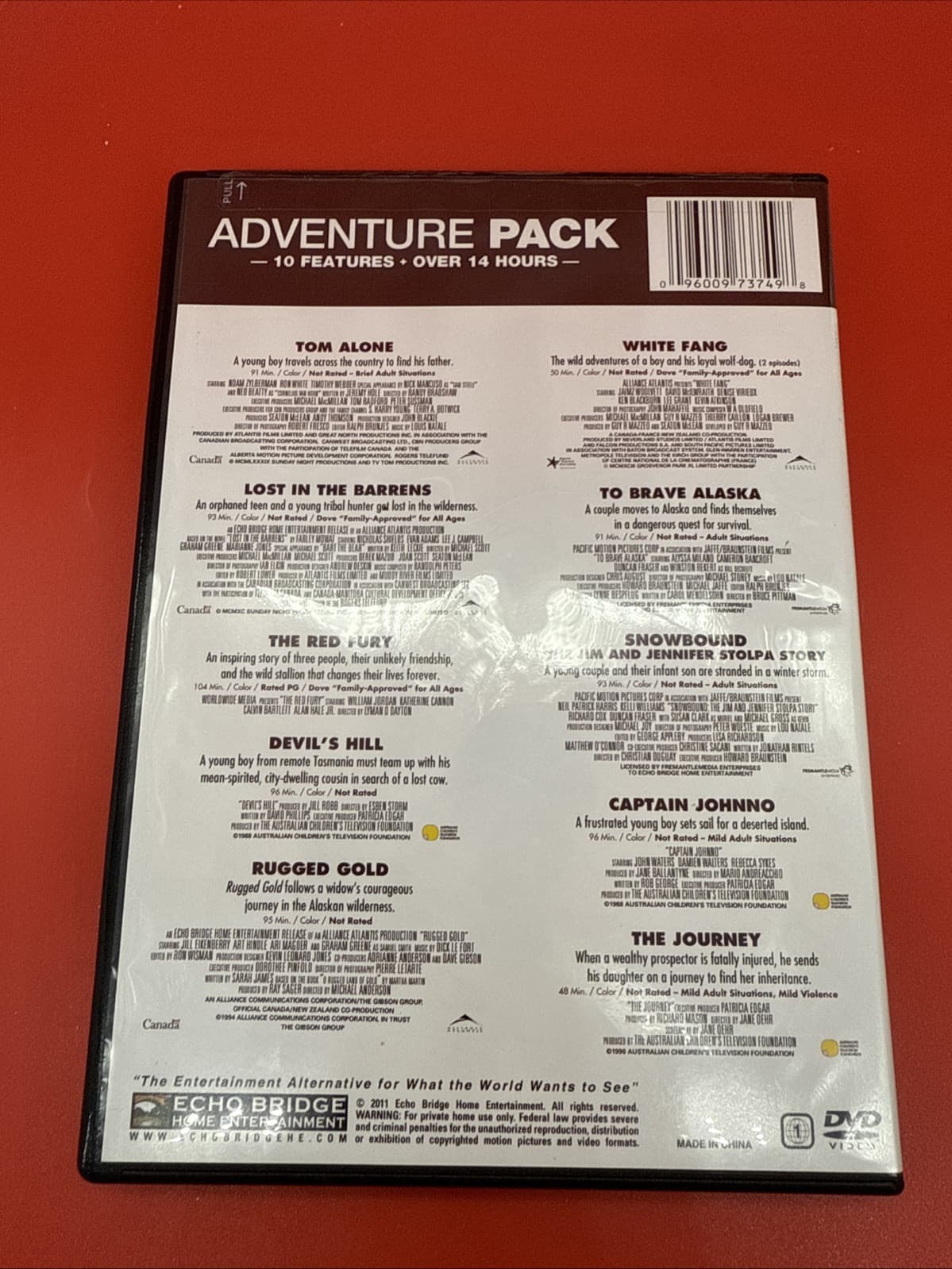 10 Movie Adventure Pack, Vol. 2 (DVD, 2011, 2-Disc Set) - Brand New Sealed NR - Image 3