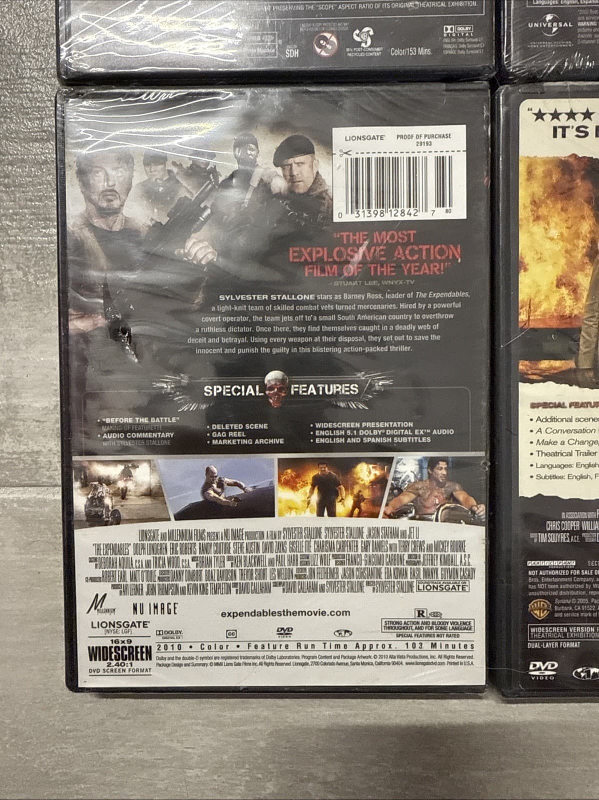 Lot Of 4 DVD Expendables Syriana The Dark Knight Interpreter - Brand New Sealed - Image 11