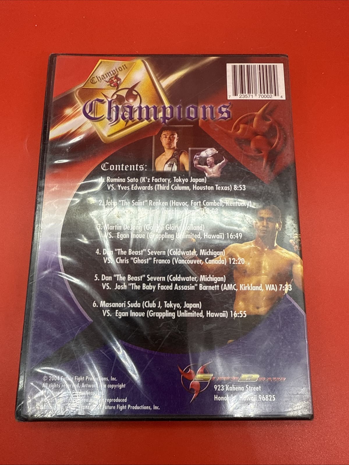 Super Brawl: Champions (DVD, 2004) MMA Rumina Sato Dan Severn - Brand New Sealed - Image 3