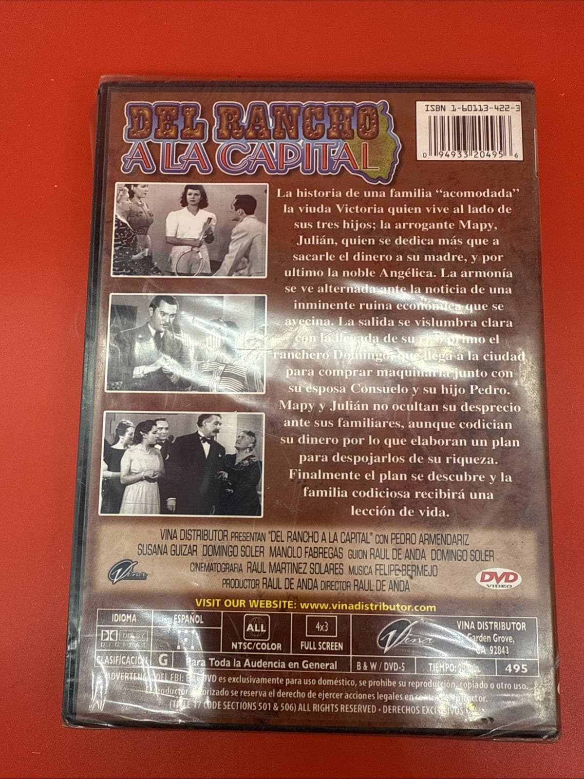 Del Rancho A La Capital DVD Pedro Armendariz , Susana Guizar Domingo Soler NEW - Image 3