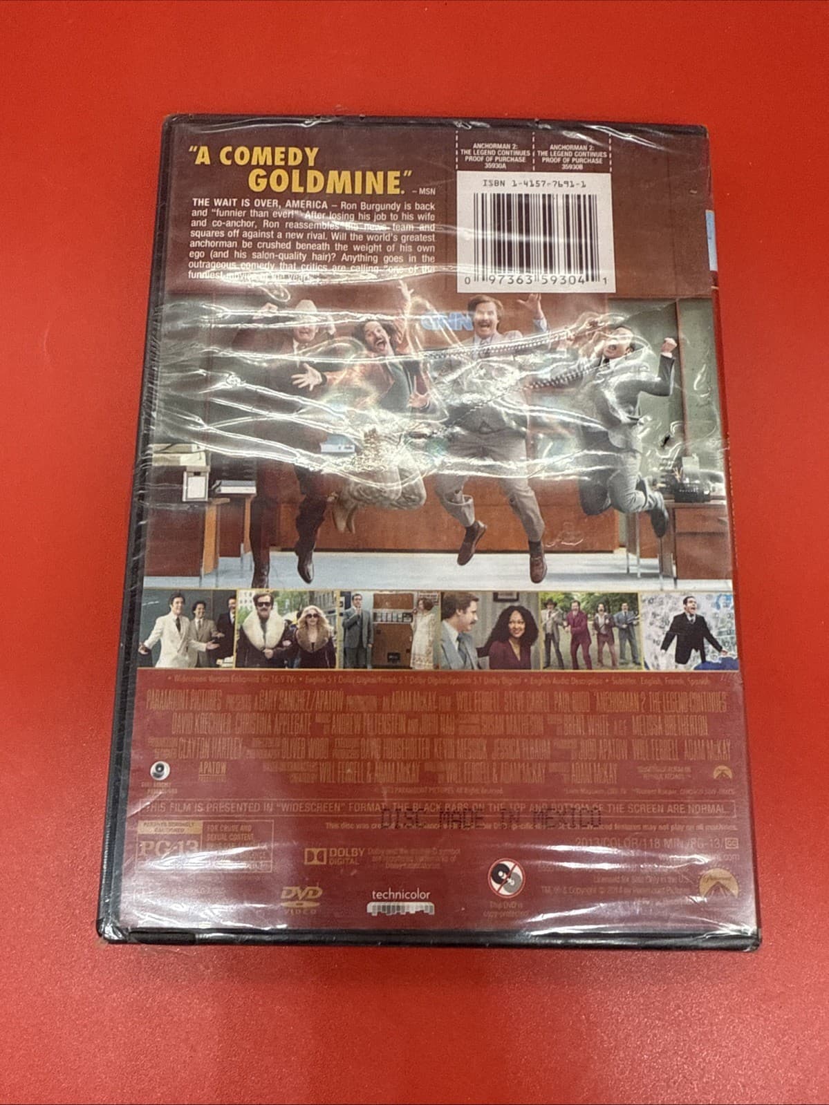 Anchorman 2: the Legend Continues (DVD, 2013) Will Farrell Brand New Sealed - Image 6