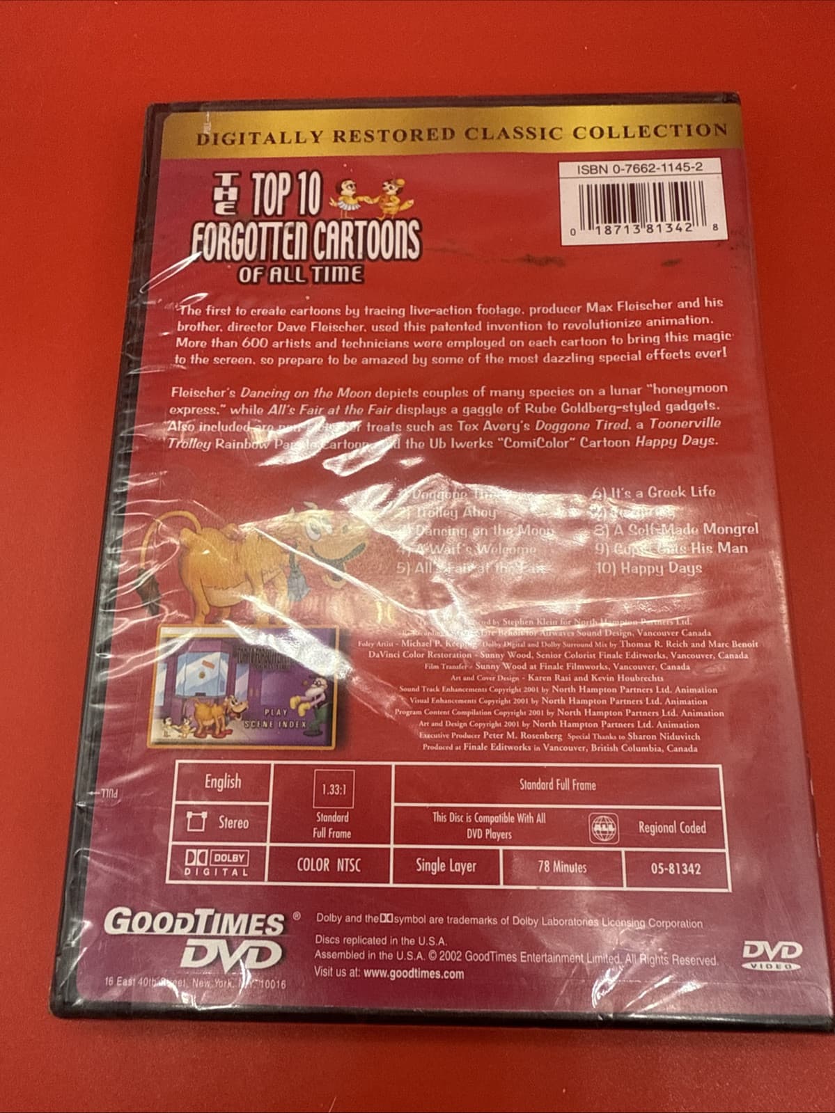 The Top Ten Forgotten Cartoons (DVD, 2002) - Brand New Sealed NR - Image 4