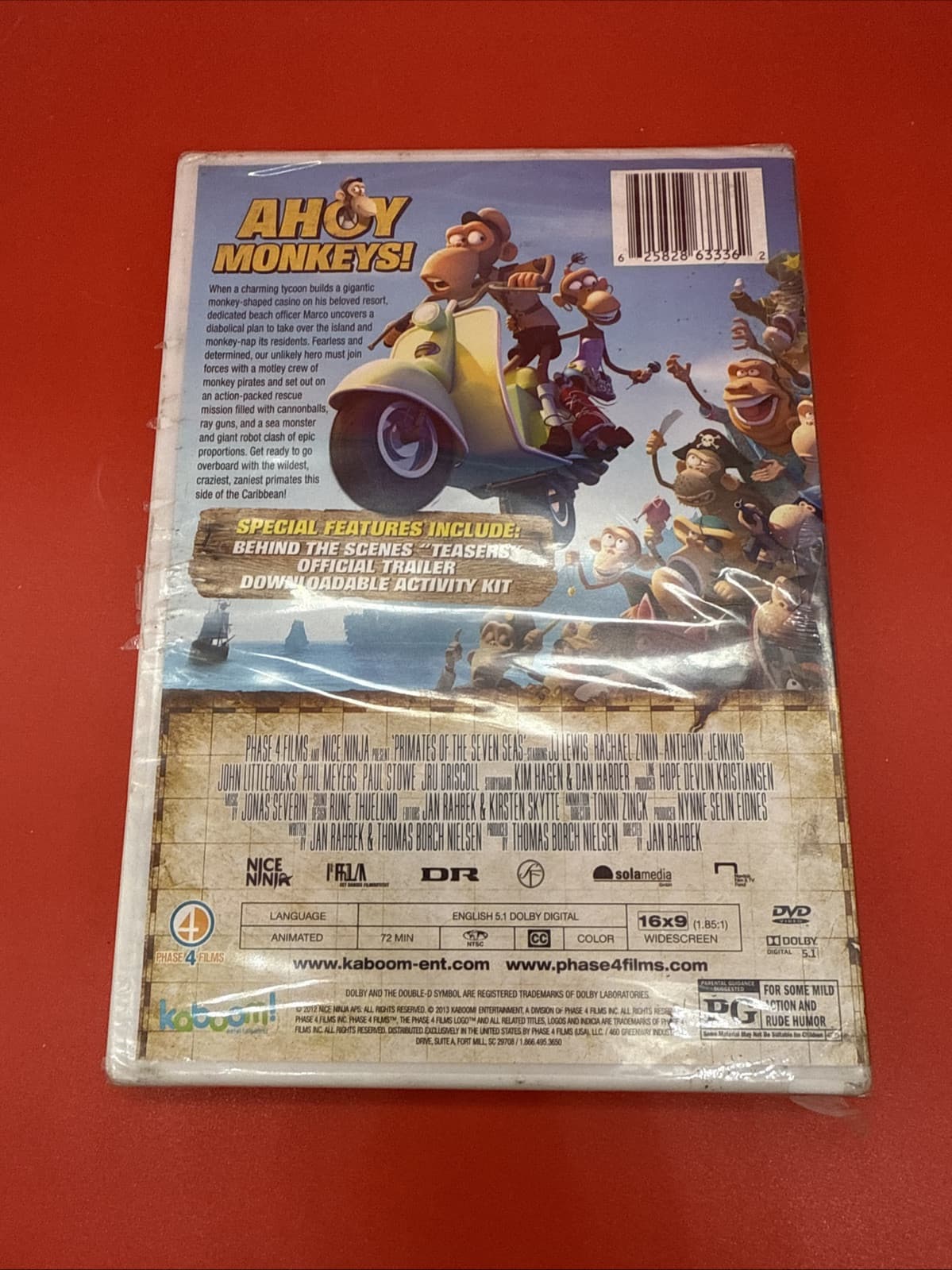 Primates of the Seven Seas (DVD, 2012) New Sealed Movie Family-Animated NTSC PG - Image 3