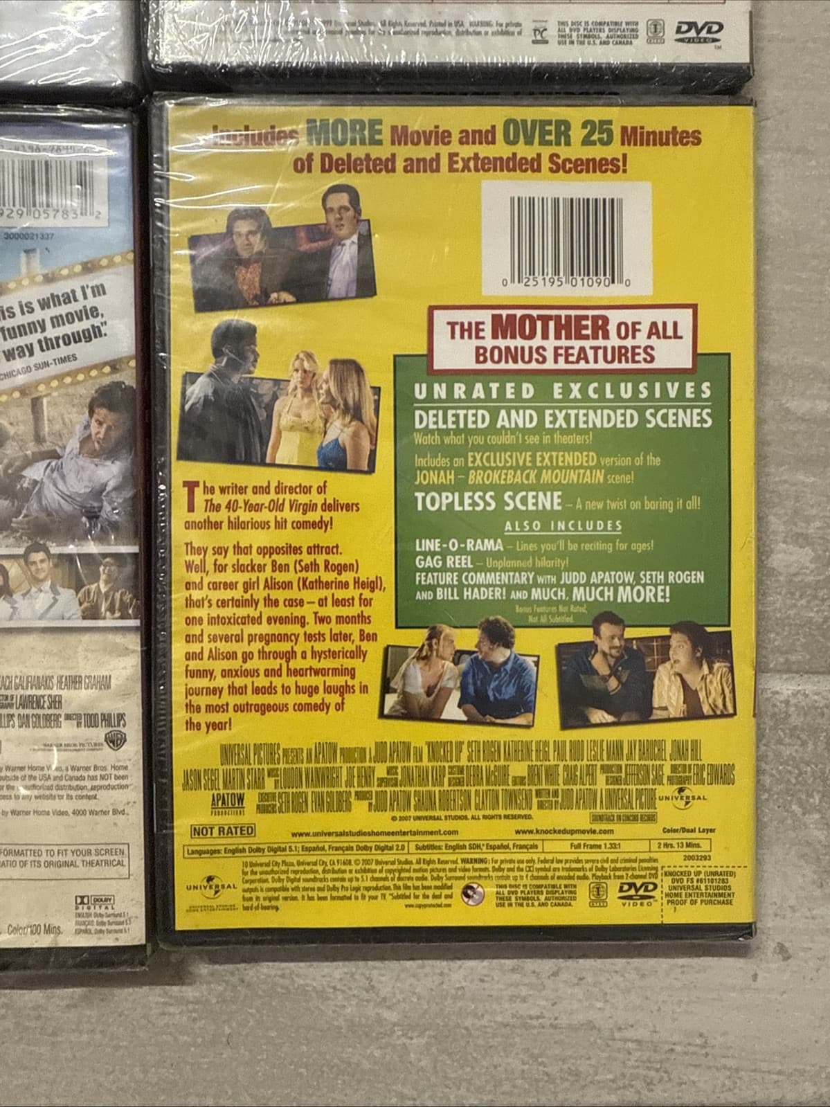 Lot Of 4 Comedy Grown Ups American Pie Hangover Knocked Up DVD  Brand New Sealed - Image 10