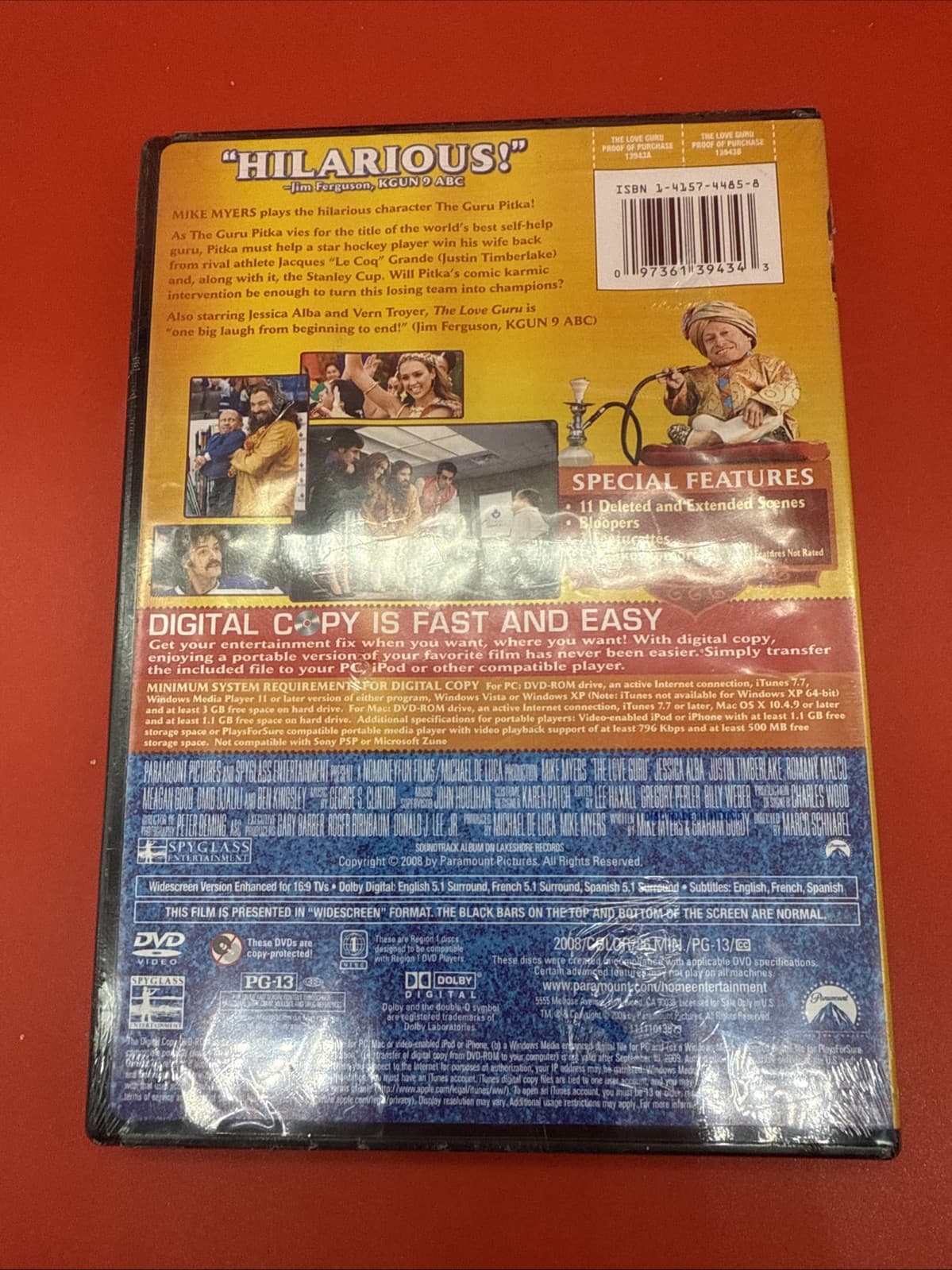 The Love Guru (DVD, 2008) - Brand New Sealed Comedy Marco Schnabel Jessica Alba - Image 3