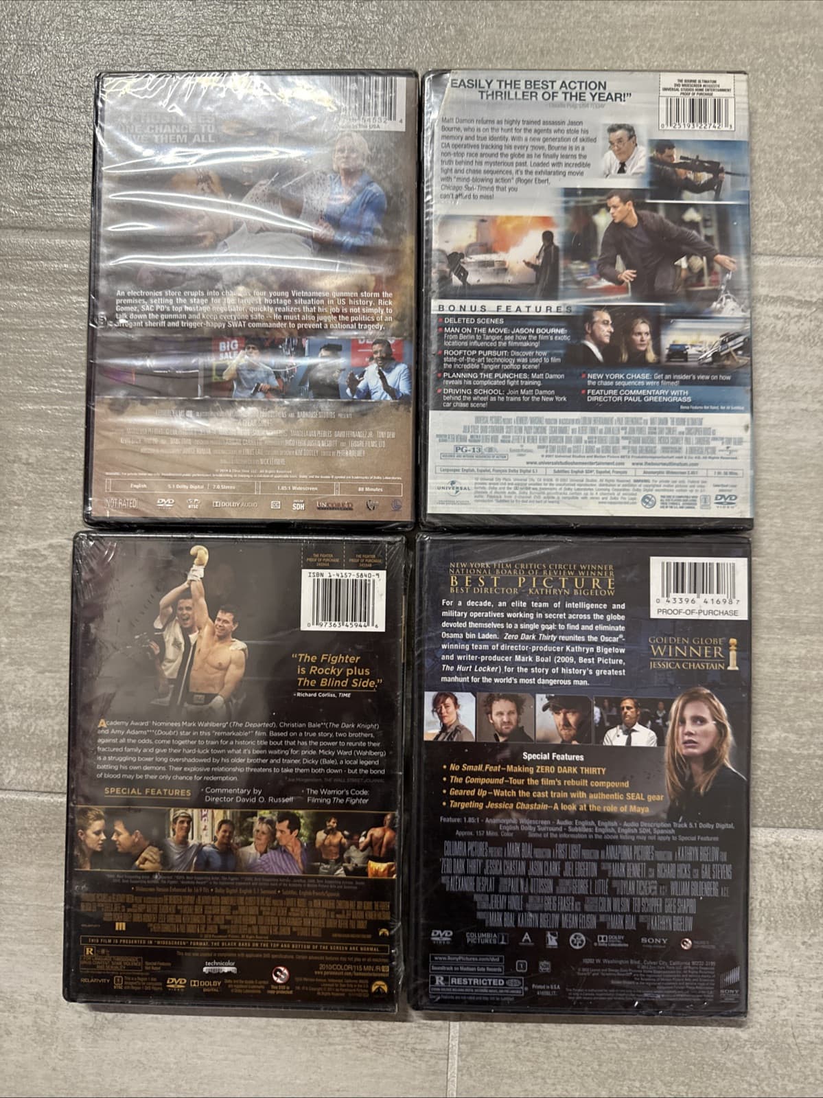 Lot Of 4 DVD A Clear Shot Bourne Ultimatum Fighter Zero Dark Thirty NEW Sealed - Image 6