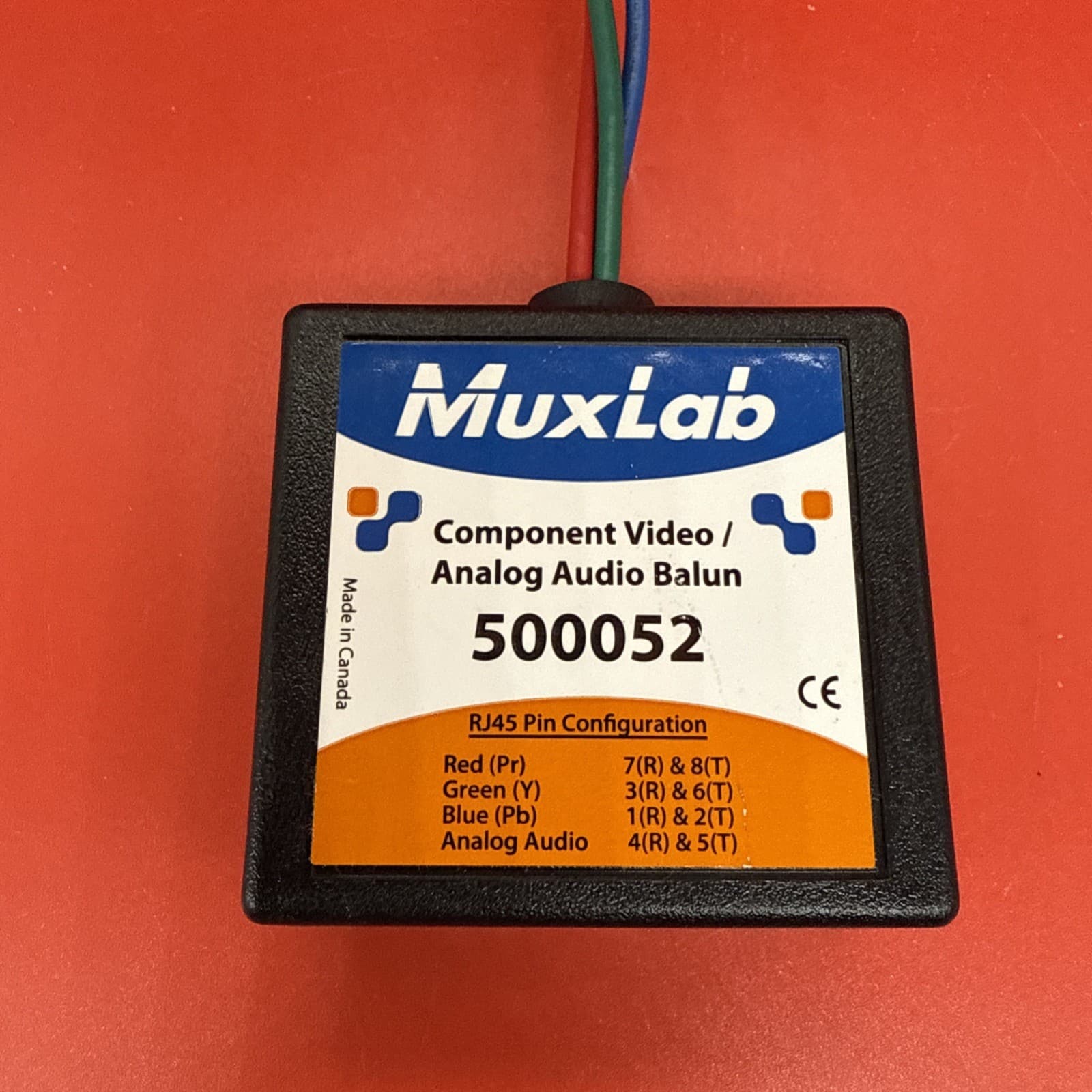 MuxLab 500052 Component Video Analog Audio ProAV Balun RJ45 Camcorder Staging - Image 2