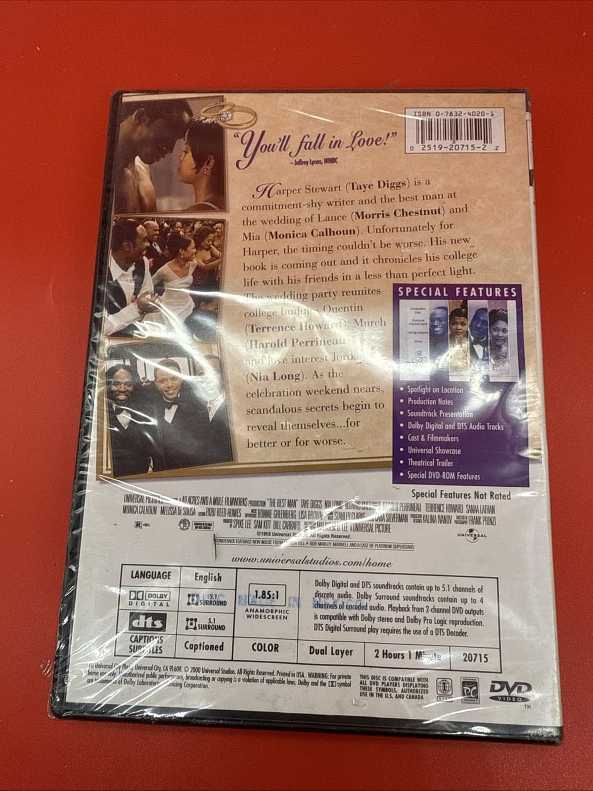 The Best Man (DVD, 1999) - Brand New Sealed - Image 2