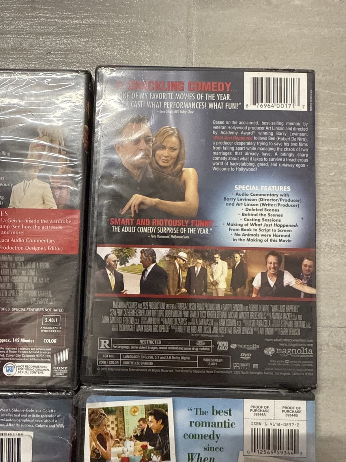 Lot Of 4 DVD Memoirs Of A Geisha What Just Happened Colette Must Love Dogs NEW - Image 8