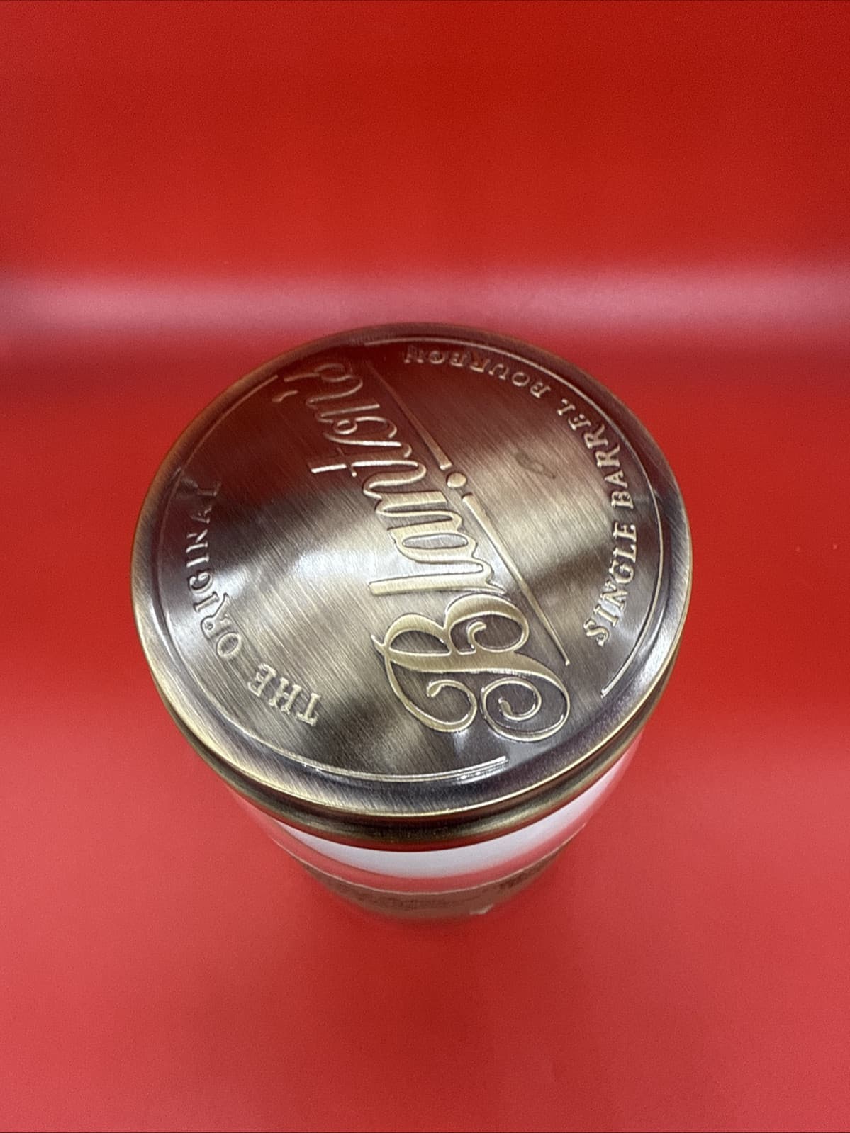 Blanton's Bourbon Warehouse Scent Candleberry Candle Glass Cream Scented Round - Image 4