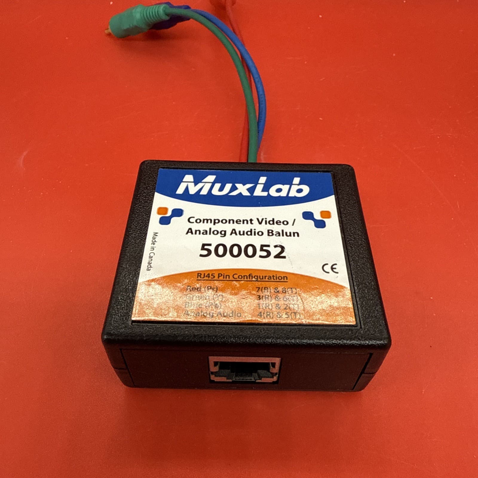 MuxLab 500052 Component Video Analog Audio ProAV Balun RJ45 Camcorder Staging - Image 3