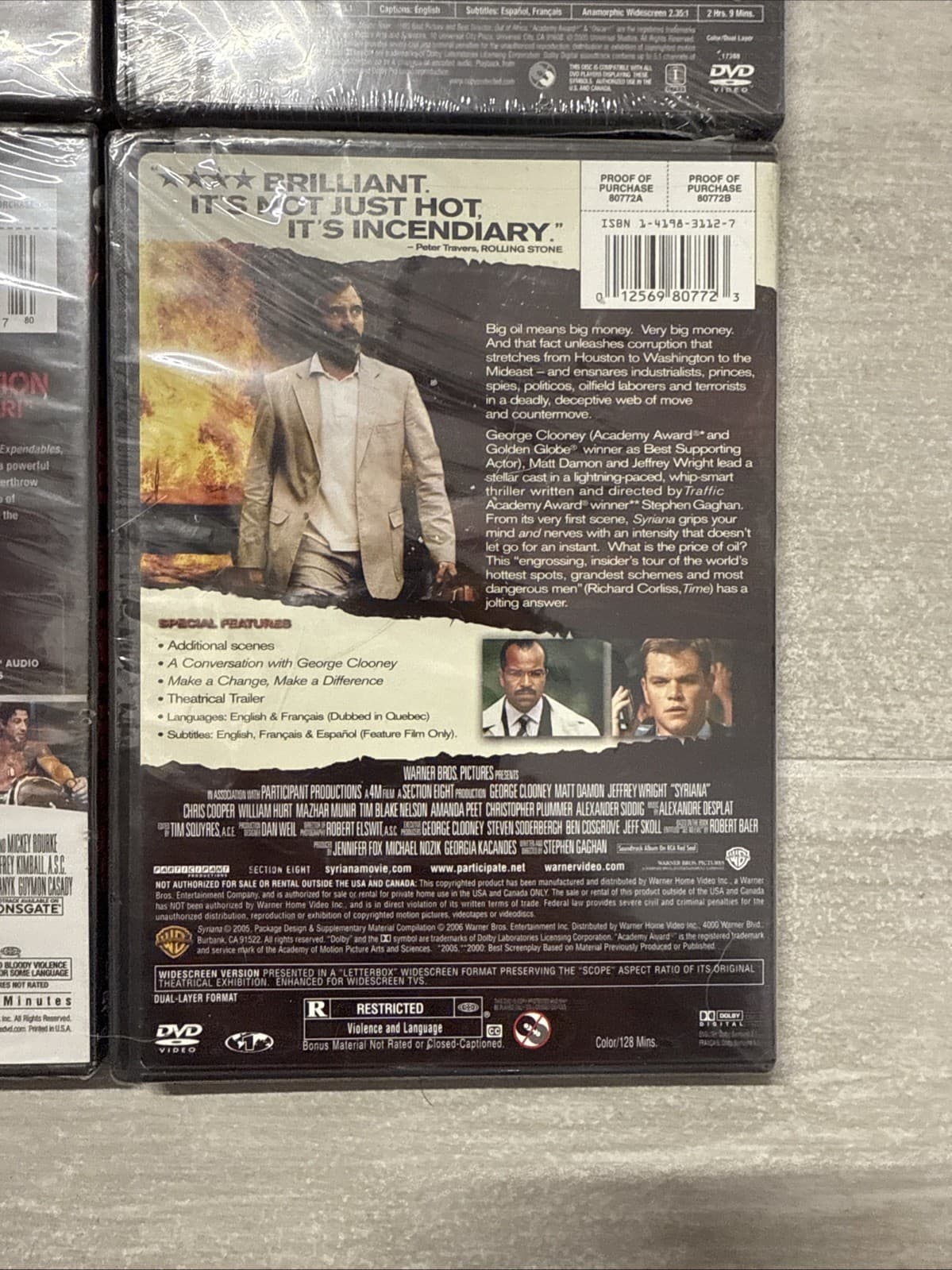 Lot Of 4 DVD Expendables Syriana The Dark Knight Interpreter - Brand New Sealed - Image 10