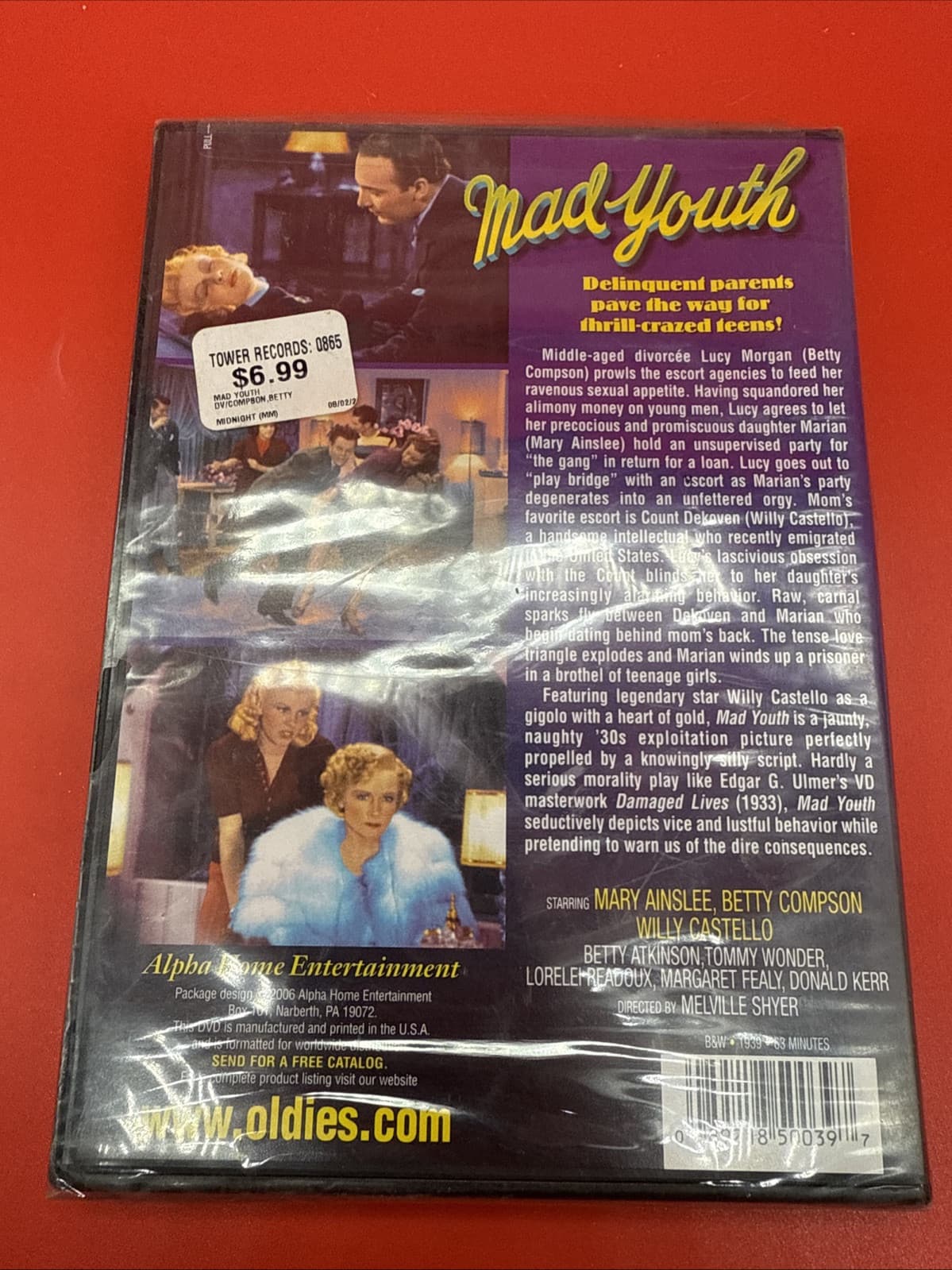 Mad Youth (DVD, 1940) - Brand New Sealed Movie Drama-Classics Melville Shyer - Image 3