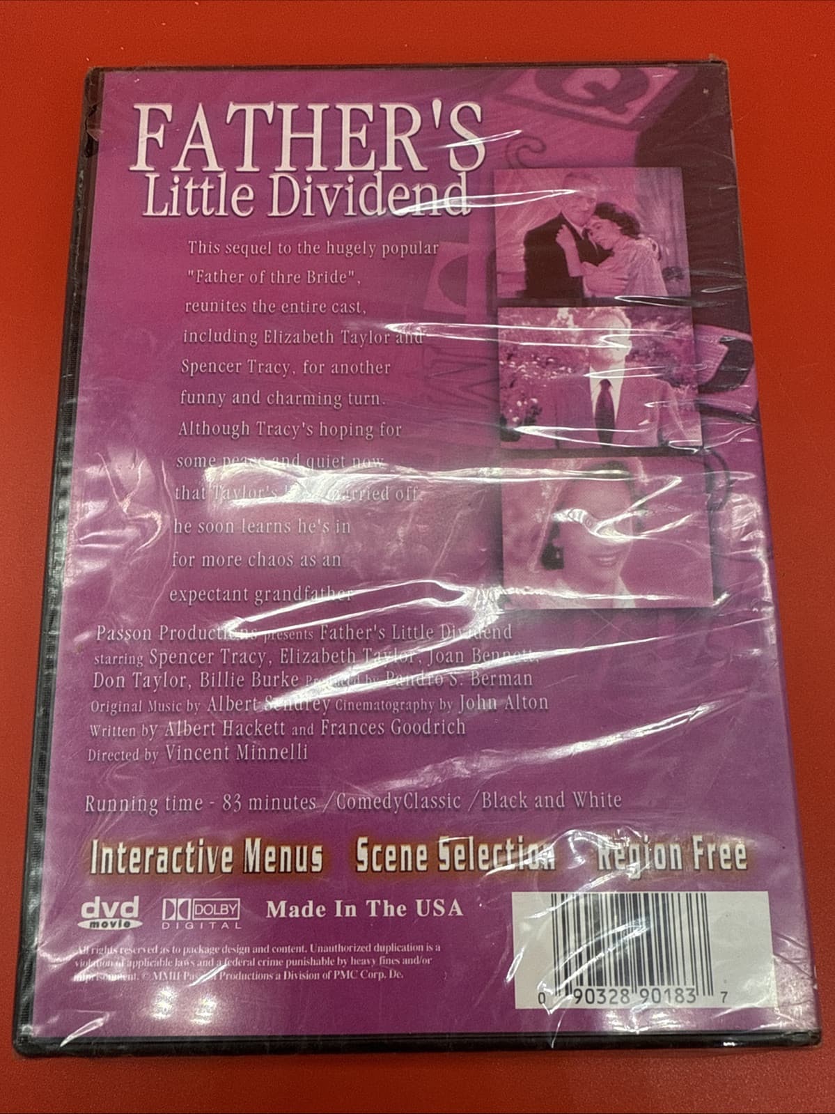 Father's Little Dividend NEW SEALED DVD Elizabeth Taylor Region Free Comedy - Image 3