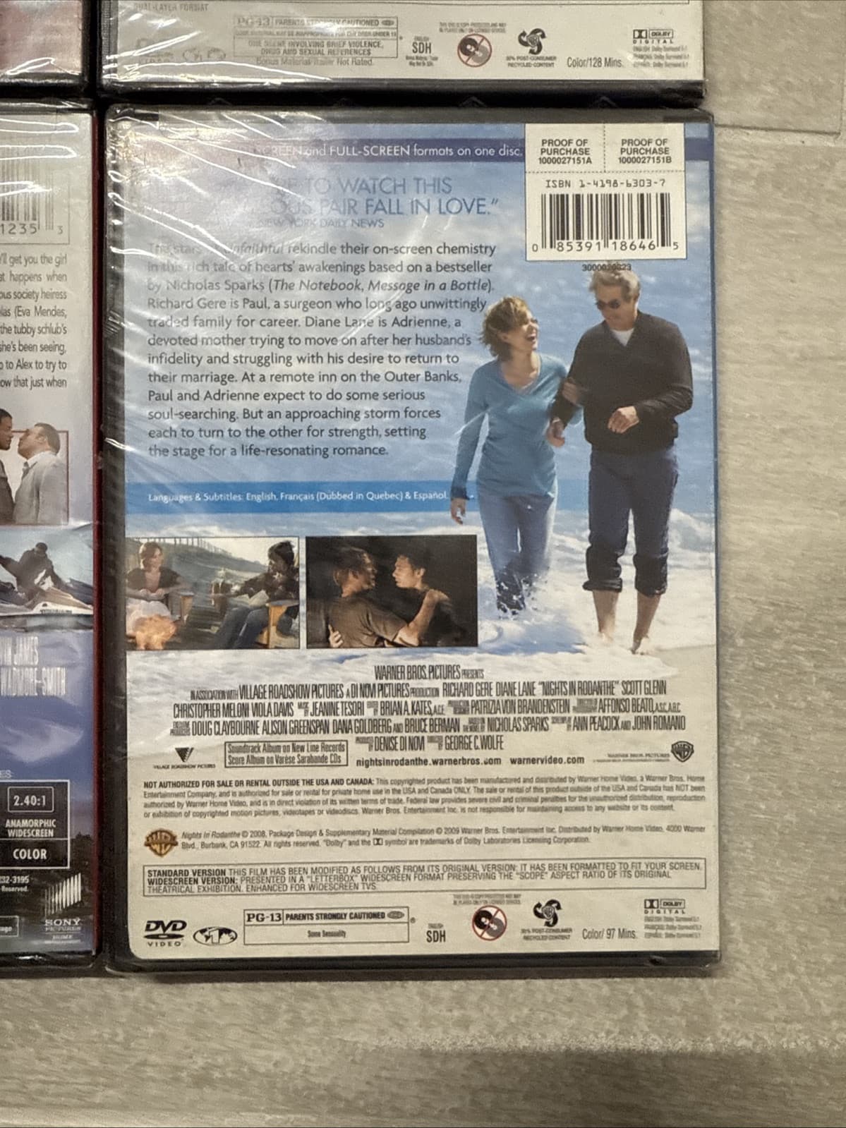 Lot Of 4 Date Night Blind Side Hitch Nights In Rodanthe DVD Brand New Sealed - Image 9