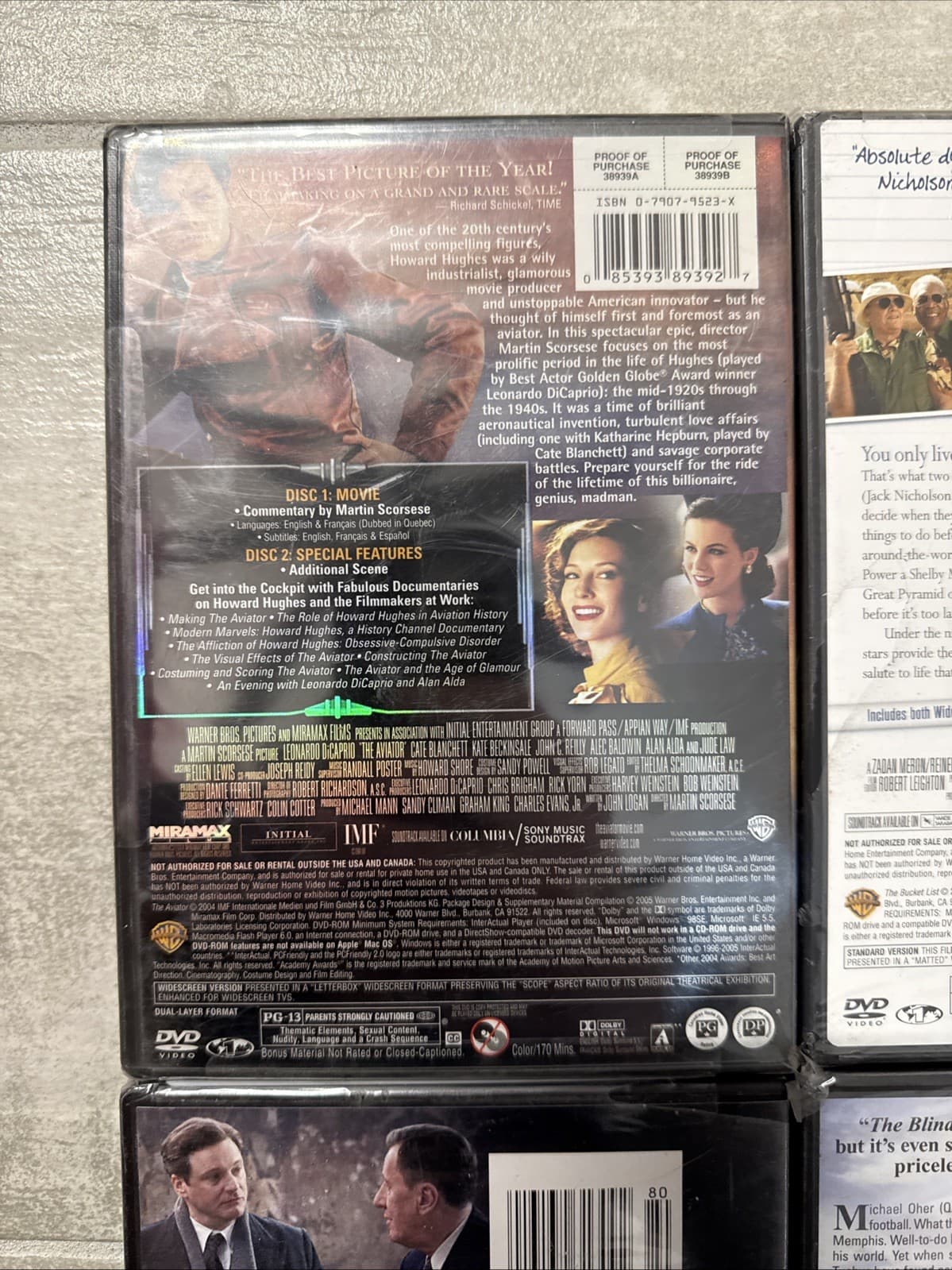 Lot Of 4 DVD King’s Speech Aviator The Blind Side Bucket List DVD New Sealed - Image 8