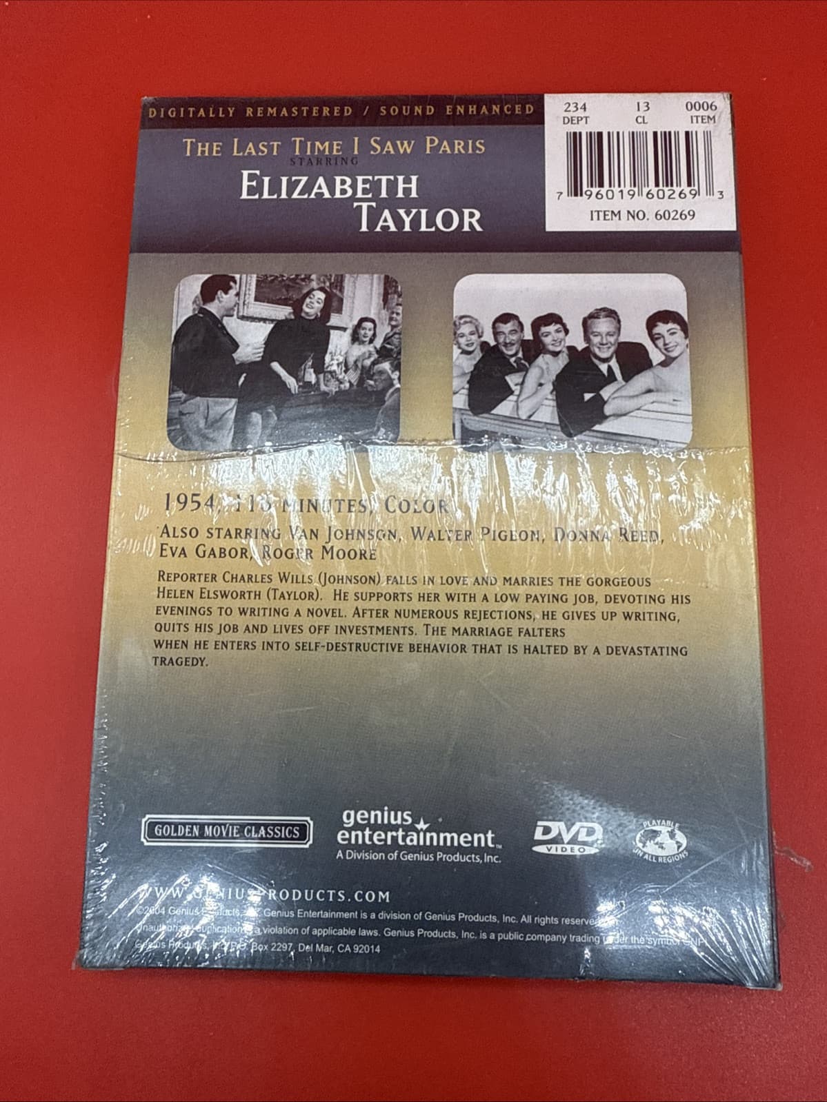 The Last Time I Saw Paris - Elizabeth Taylor DVD in Box - 2004 Brand New Movie - Image 3