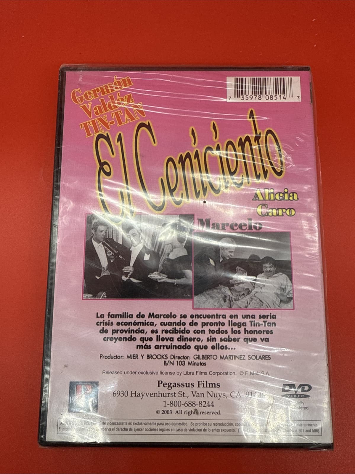 El Ceniciento (DVD, 2003) - Brand New Sealed Foreign Language Tin Tan NR Spanish - Image 3