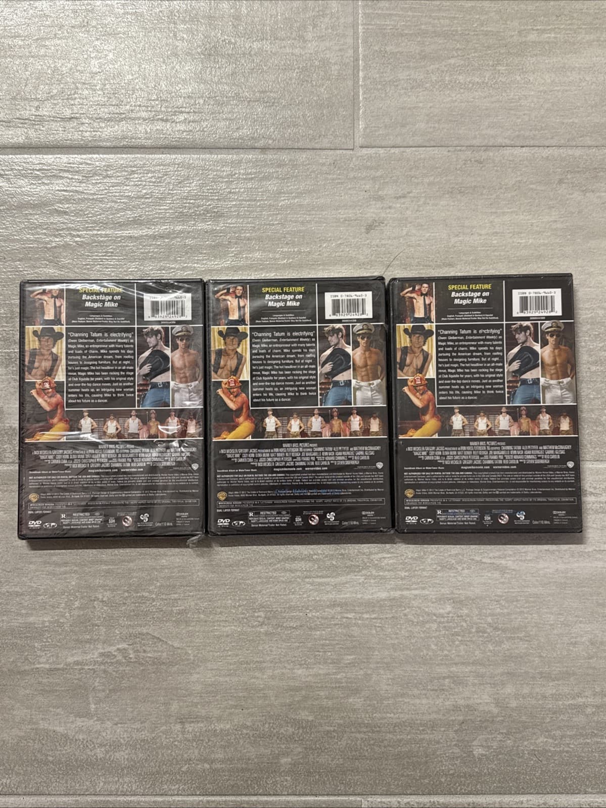 Magic Mike (DVD, 2012) - 3 Brand New Sealed Copies + 1 x Magic Mike XXL Sealed - Image 5