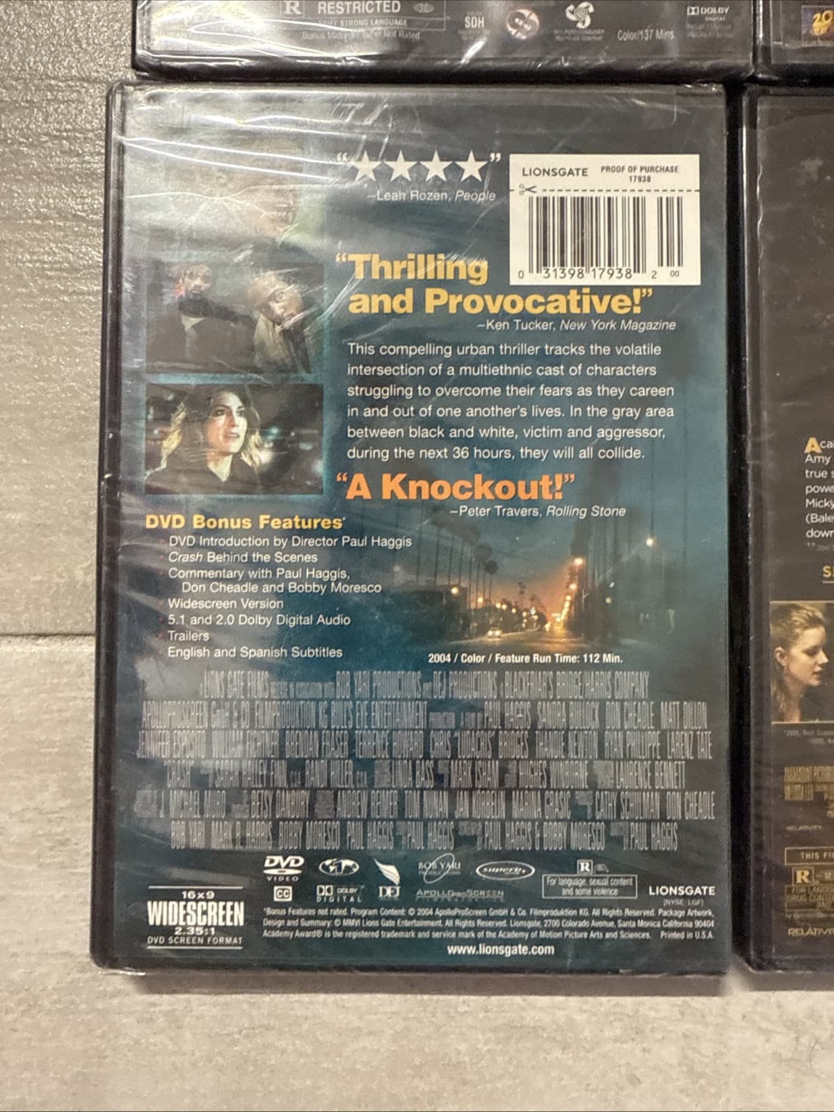 Lot Of 4 Action J. Edgar Mr &amp; Mrs Smith Crash The Fighter - Brand New Sealed - Image 9