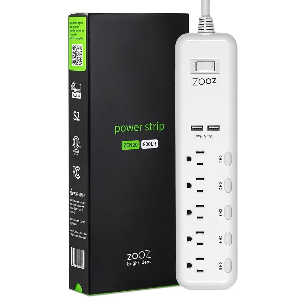 Zooz 800 Z-Wave Power Strip Smart Plug Smart Home Home Assistant Compatible NEW