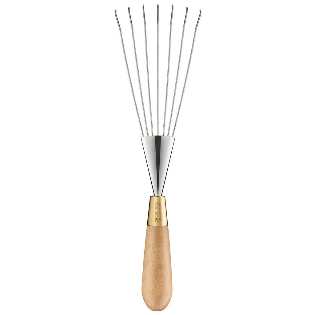 Burgon & Ball Sophie Conran Hand Leaf Rake Stainless Steel Soil British NEW