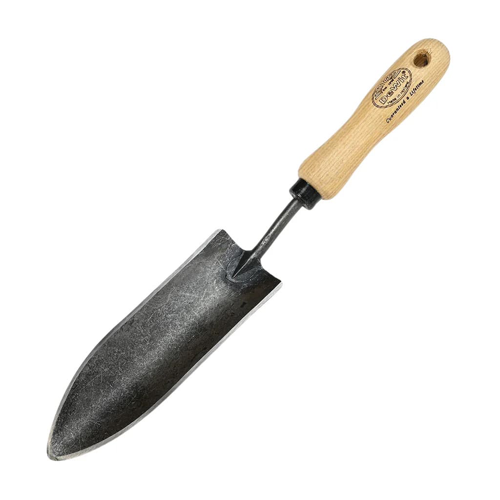 DeWit Dutch Transplanting Trowel Boron Steel Ash Handle Hand-Forged Planting NEW