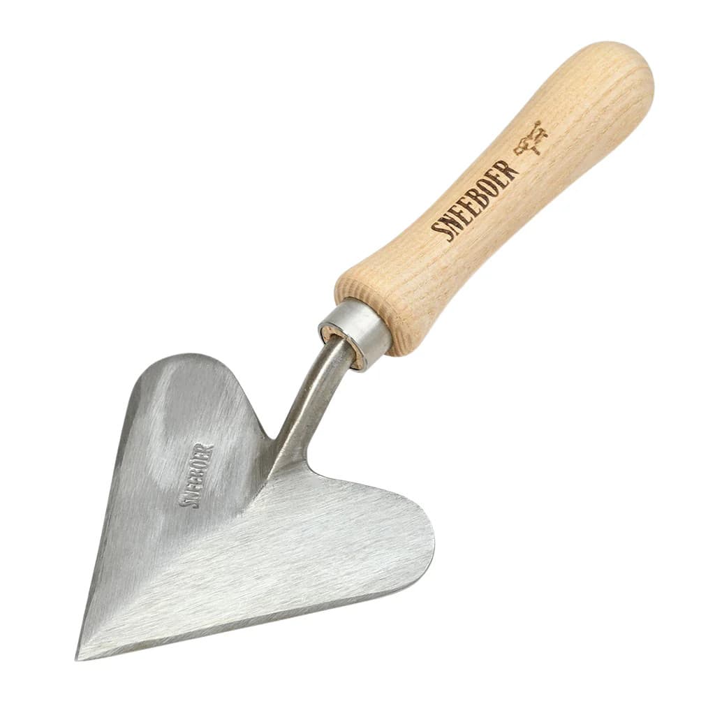 Sneeboer Garden Trowel Heart Shaped Ash NEW