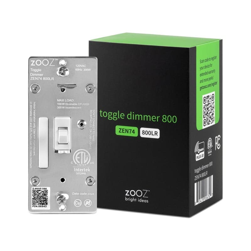 Zooz 800 Z-Wave Toggle Dimmer Switch Smart Switch Smart Home NEW
