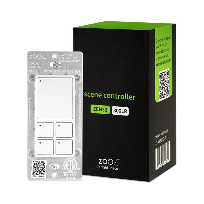Zooz 800 Z-Wave Scene Controller Switch Smart Switch Smart Home NEW