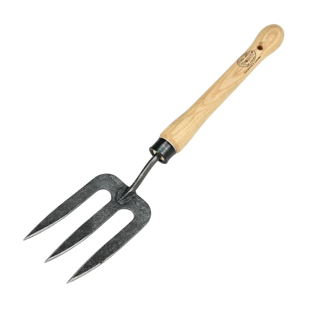 DeWit Hand Fork Mid-Size Handle Boron Steel Ash Handle Hand-Forged Digging NEW