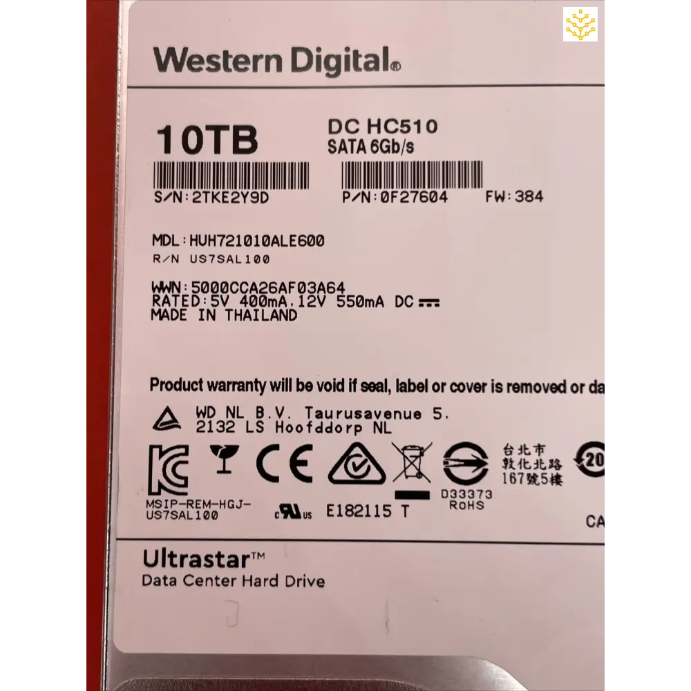 10TB SATA 6Gb/s 3.5 7.2K DC H510 Hitachi HUH721010ALE600 Hard Disk Drive - Computers/Tablets & Networking:Drives