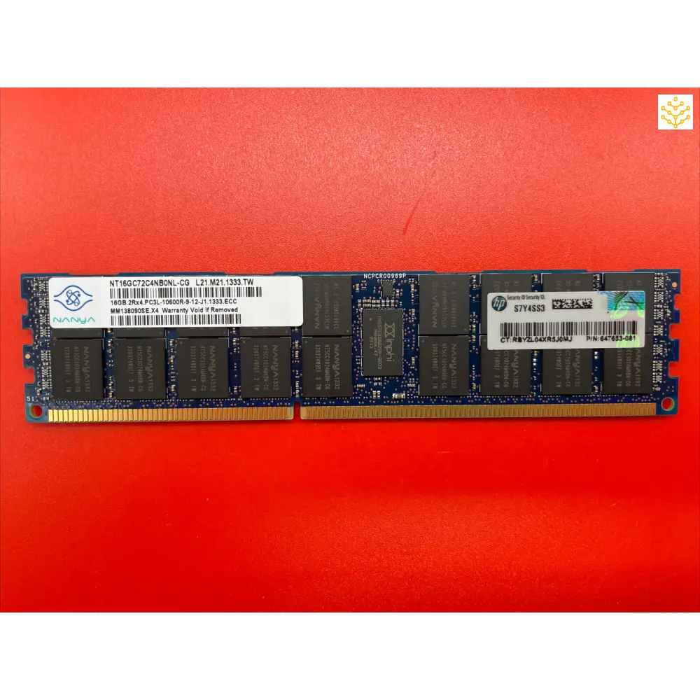 16G 2Rx4 PC3L-10600R Nanya NT16GC72C4NB0NL-CG HP 647653-081 Server Memory - Computers/Tablets & Networking:Enterprise