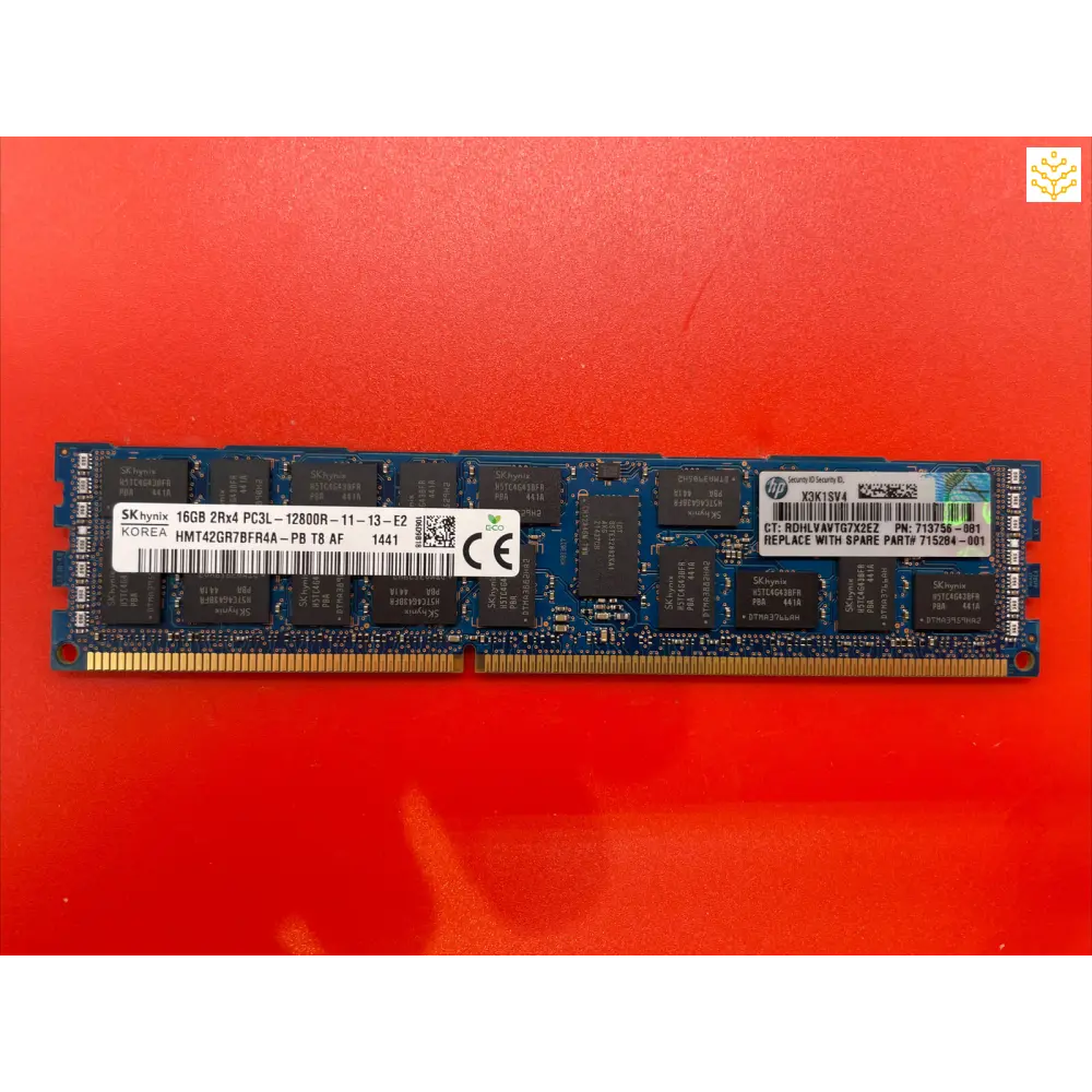 16G 2Rx4 PC3L-12800R HP 713756-081 715284-001 713985-B21 HMT42GR7BFR4A-PB - Computers/Tablets & Networking:Enterprise