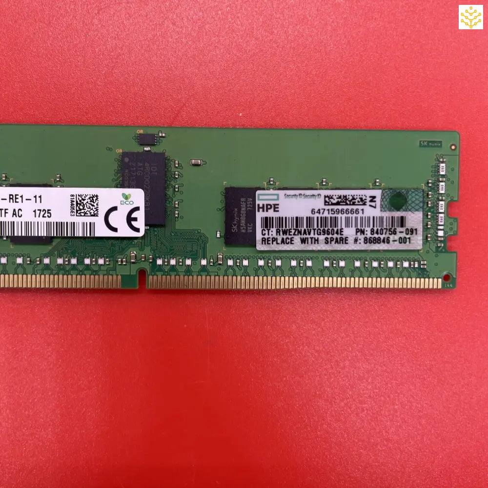 16G 2Rx8 PC4-2666v HPe 840756-091 868846-001 Hynix HMA82GR7AFR8N-VK Server Ram - Computers/Tablets &